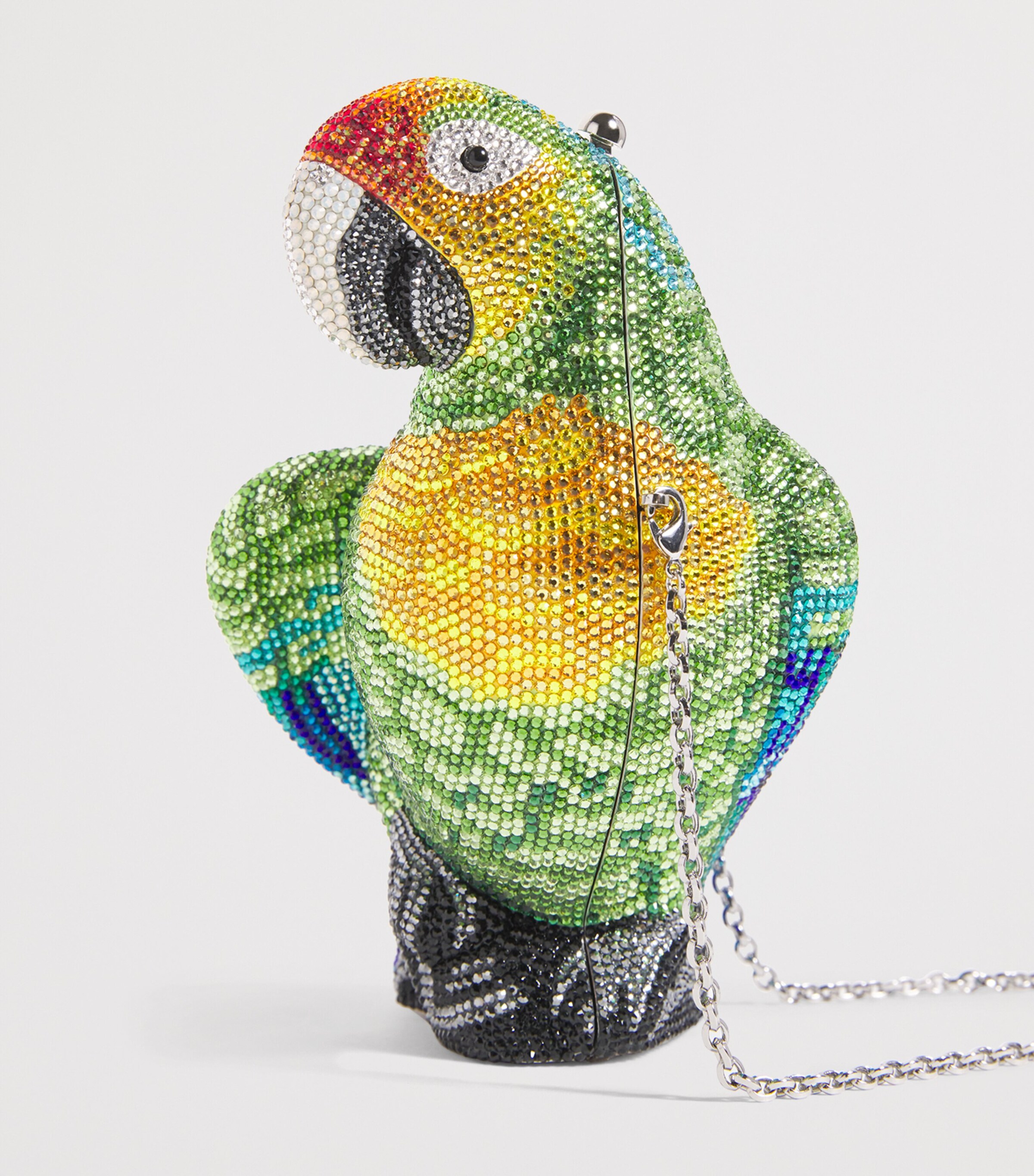 Crystal Parrot Paolo Clutch Bag SPDMT PERIDOT MULTI Image 6