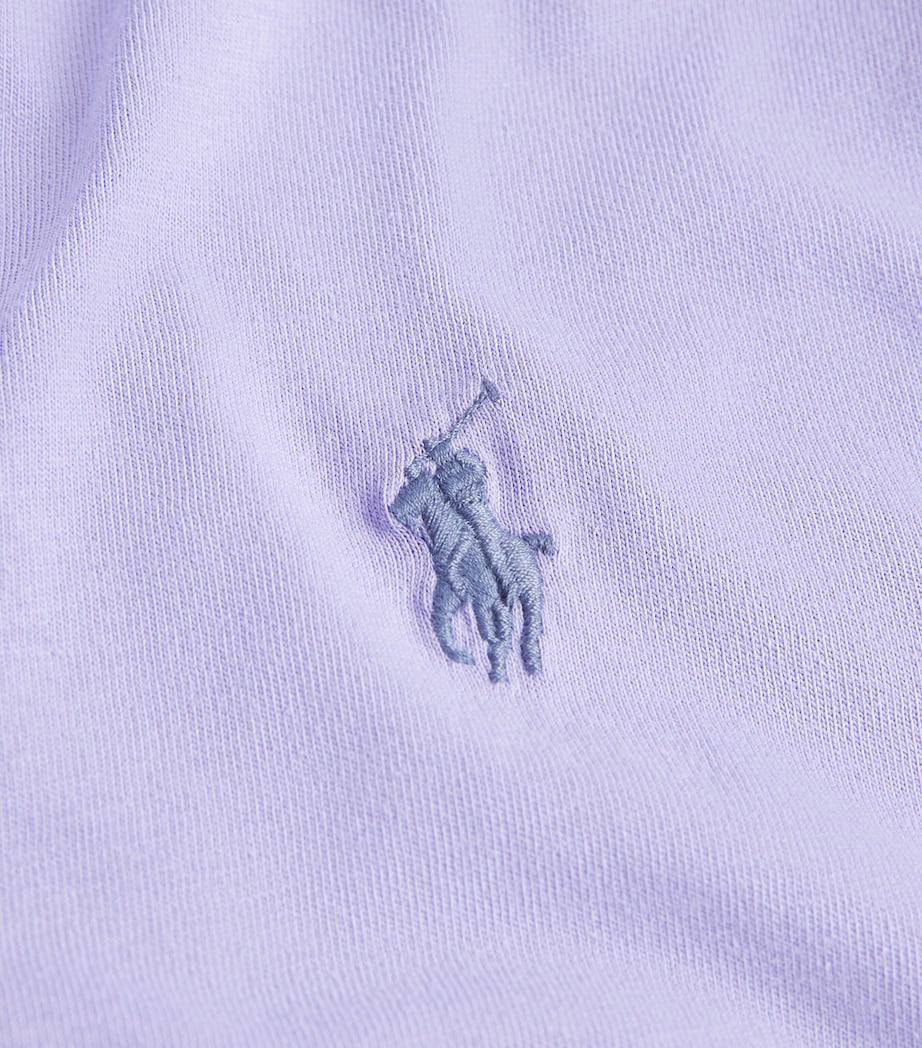 Cotton Logo T-Shirt PURPLE Image 5