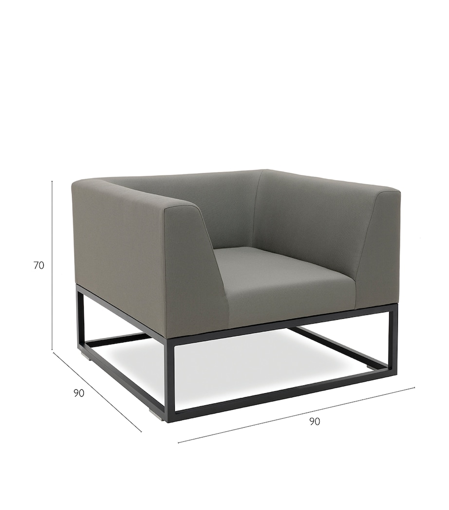 Latitude Outdoor Armchair ANTHRACITE Image 6