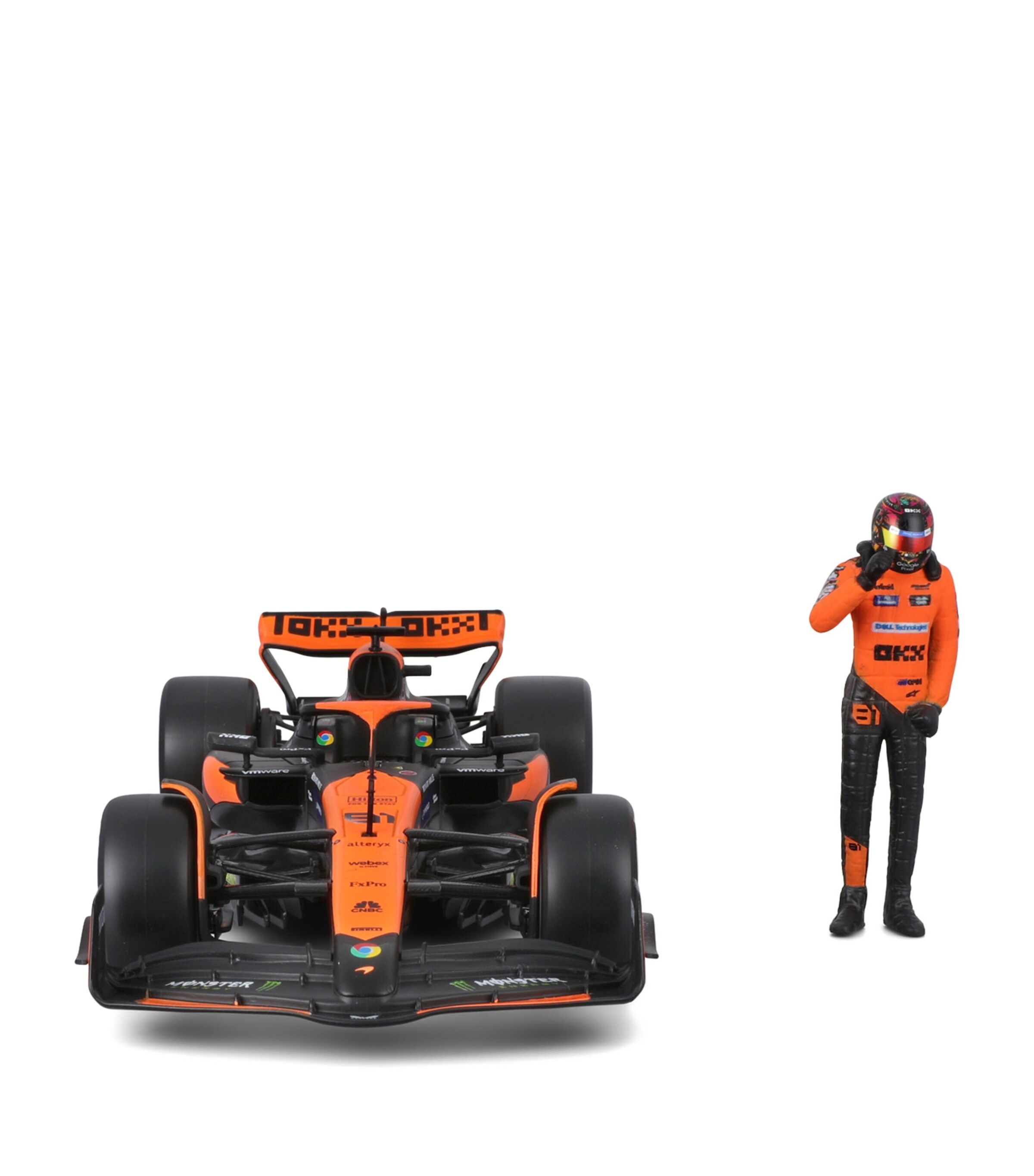 Bburago McLaren F1 MCL38 2024 1:24 Model with Oscar Piastri Figure Image 7
