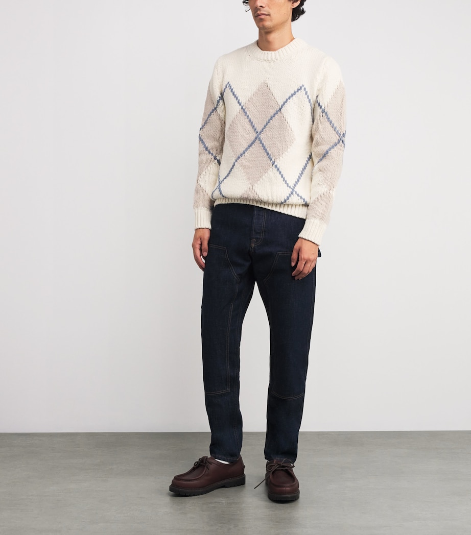 Argyle Sweater BIANCO SABBIA E DENI Image 2