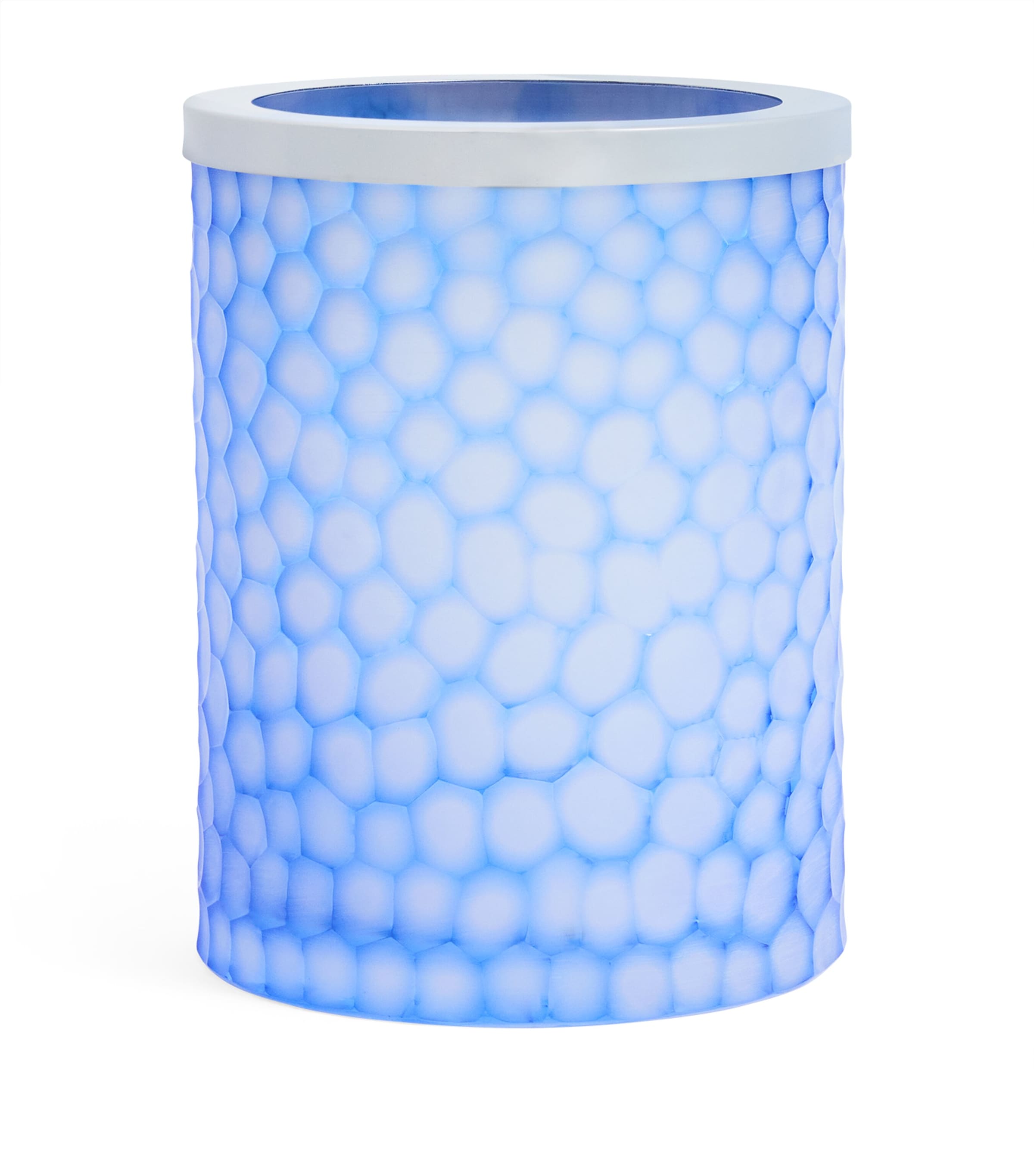 Crystal Ocean Honeycomb Bin (525ml) BLUE/CHROME Image 1