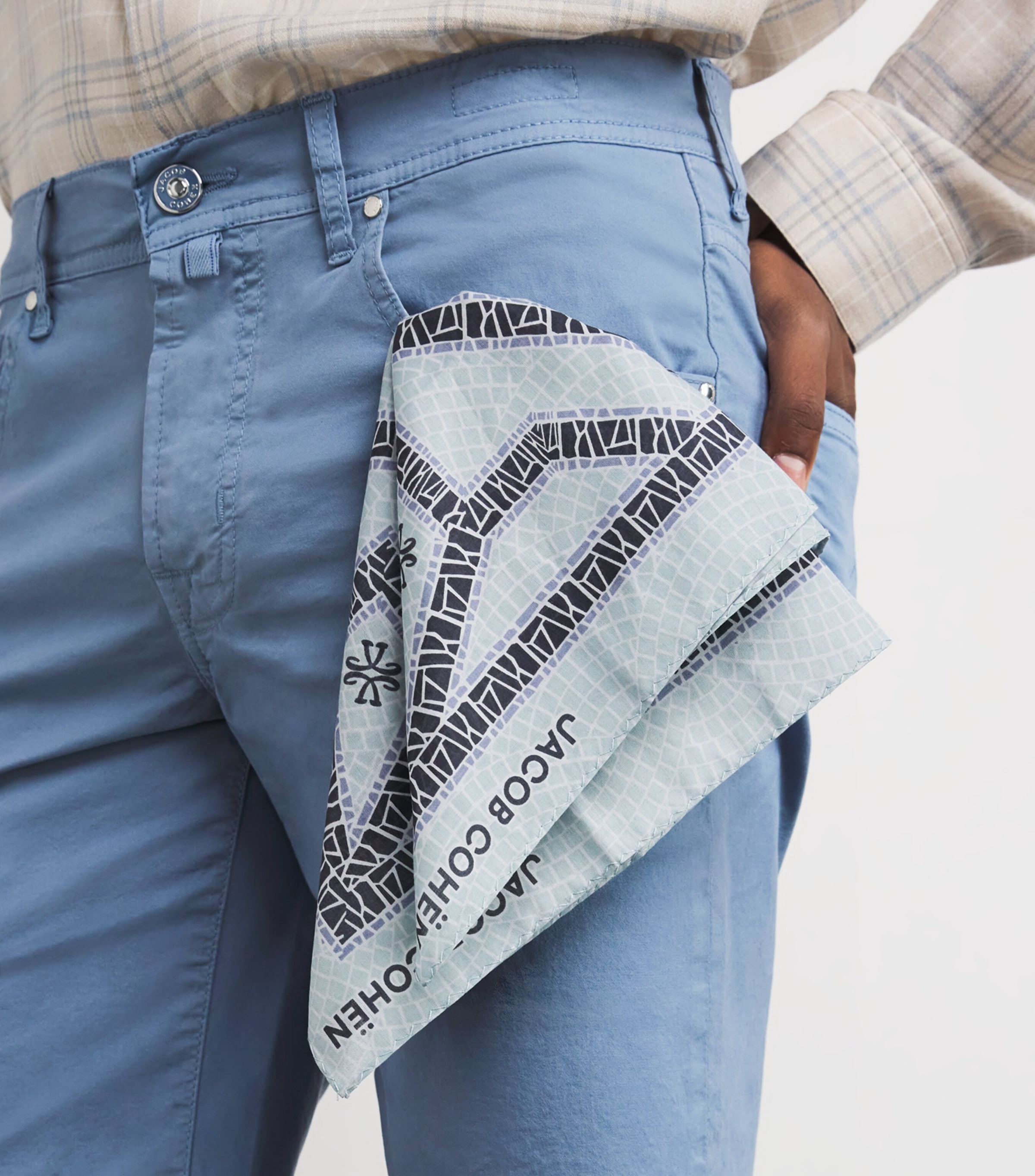 JACOB COHËN Mens Stretch Cotton Nicolas Bermuda Shorts Image 6