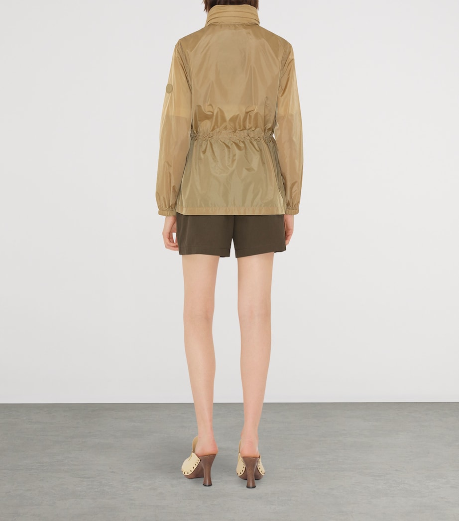 Technical Adaptable Check-Trim Parka FLAX Image 3