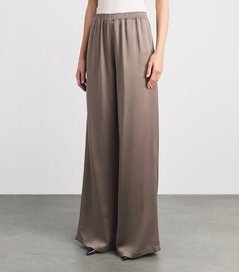 Fabiana Filippi Womens Elasticated-Waistband Flared Trousers Falco Image 4
