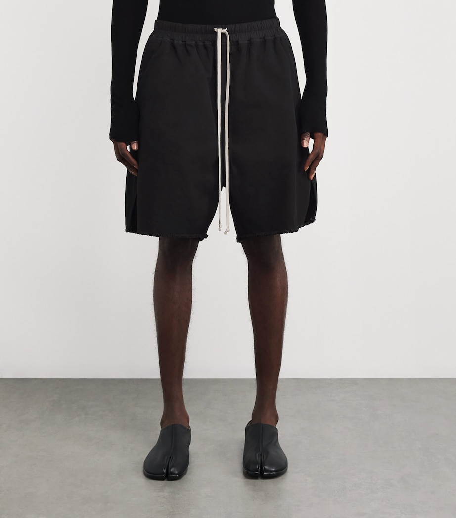 Rick Owens Mens Back-Zip Sweatshorts Image 3