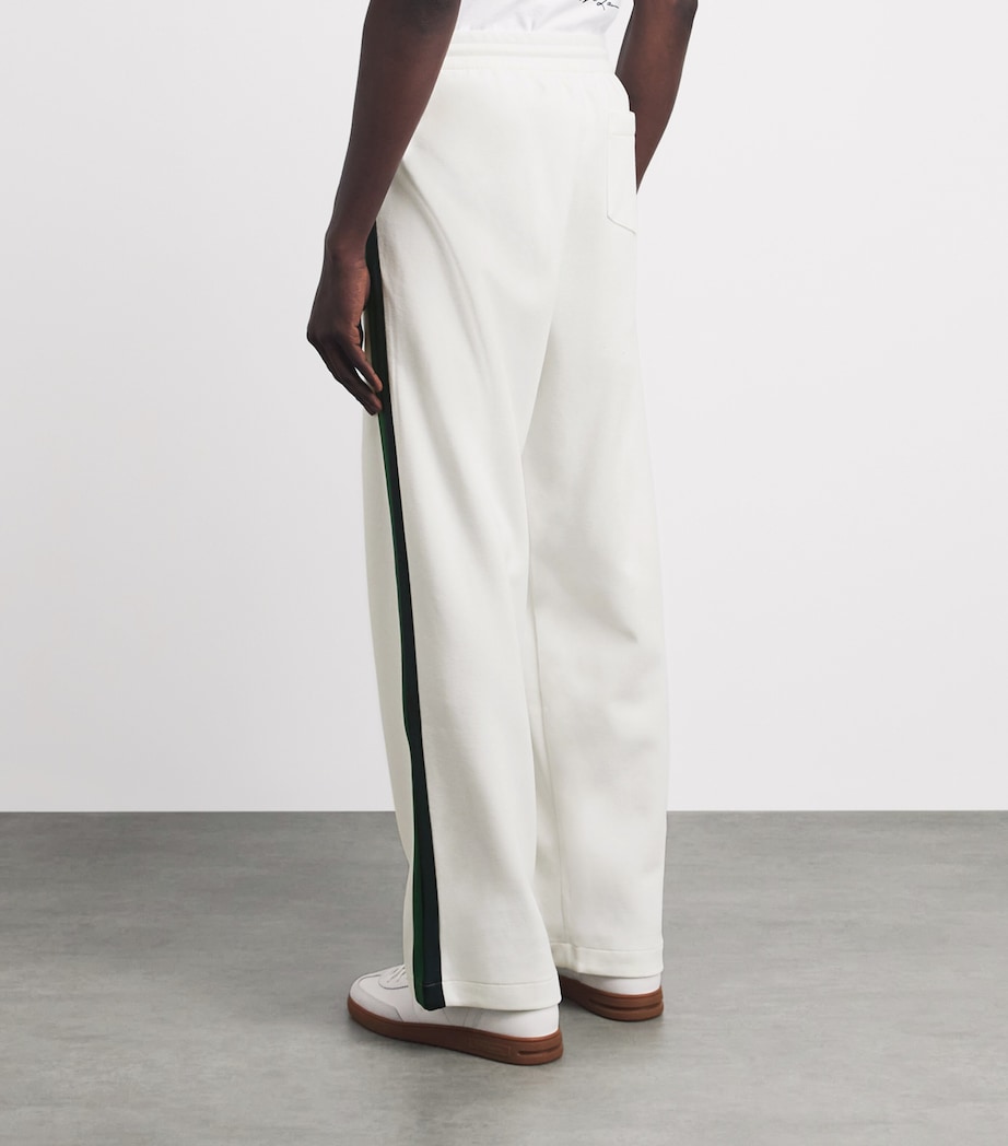 Polo Ralph Lauren Mens Stripe Open-Cuff Sweatpants White Image 5