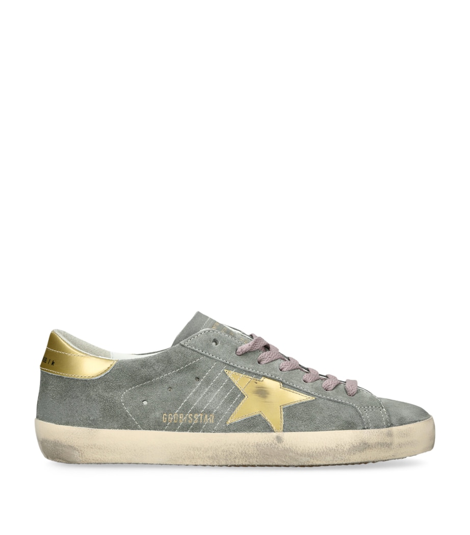 Golden Goose Suede Super-Star Sneakers Green Oth Image 1