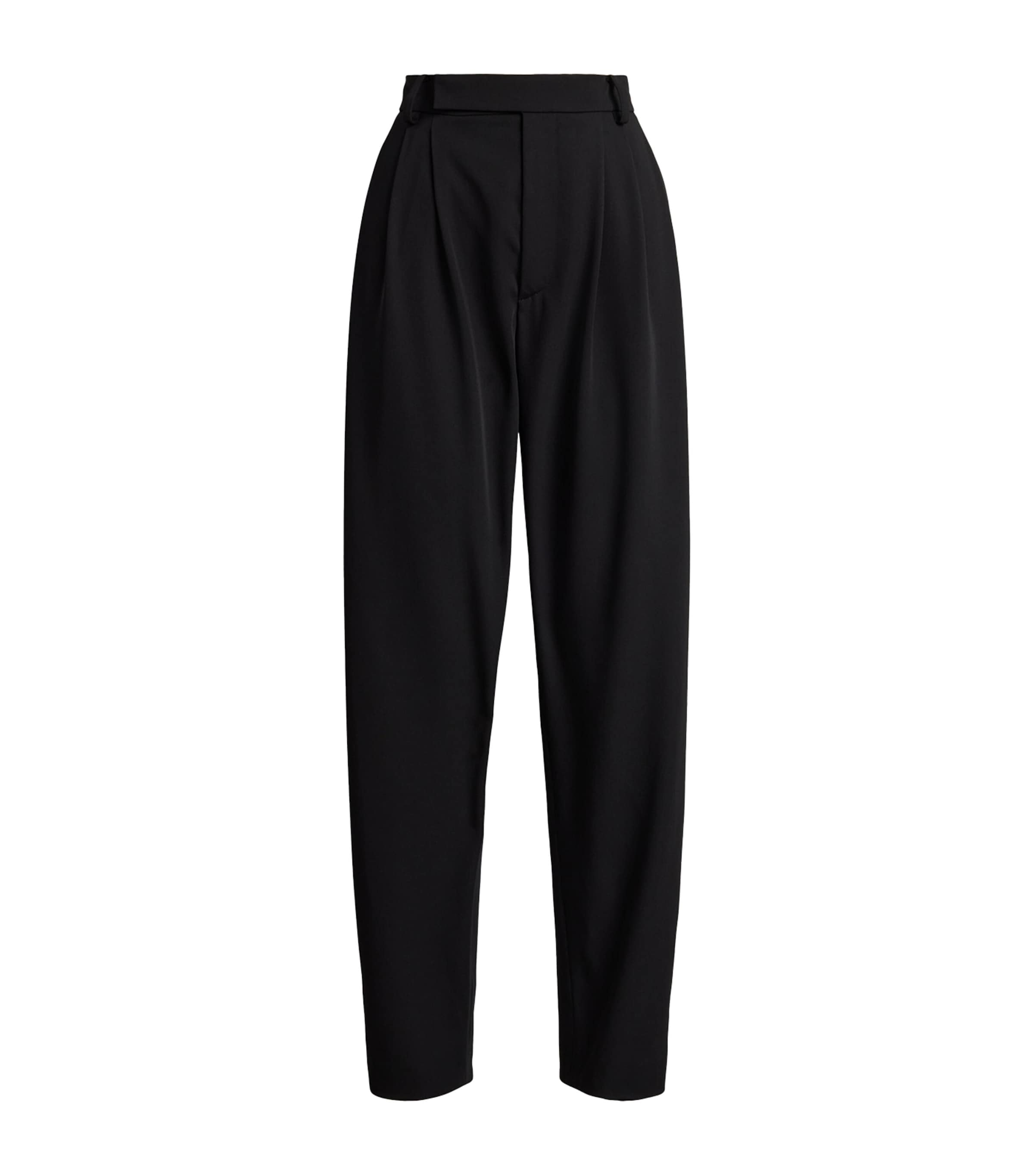 Ralph Lauren Wool Tailored Trousers In Black