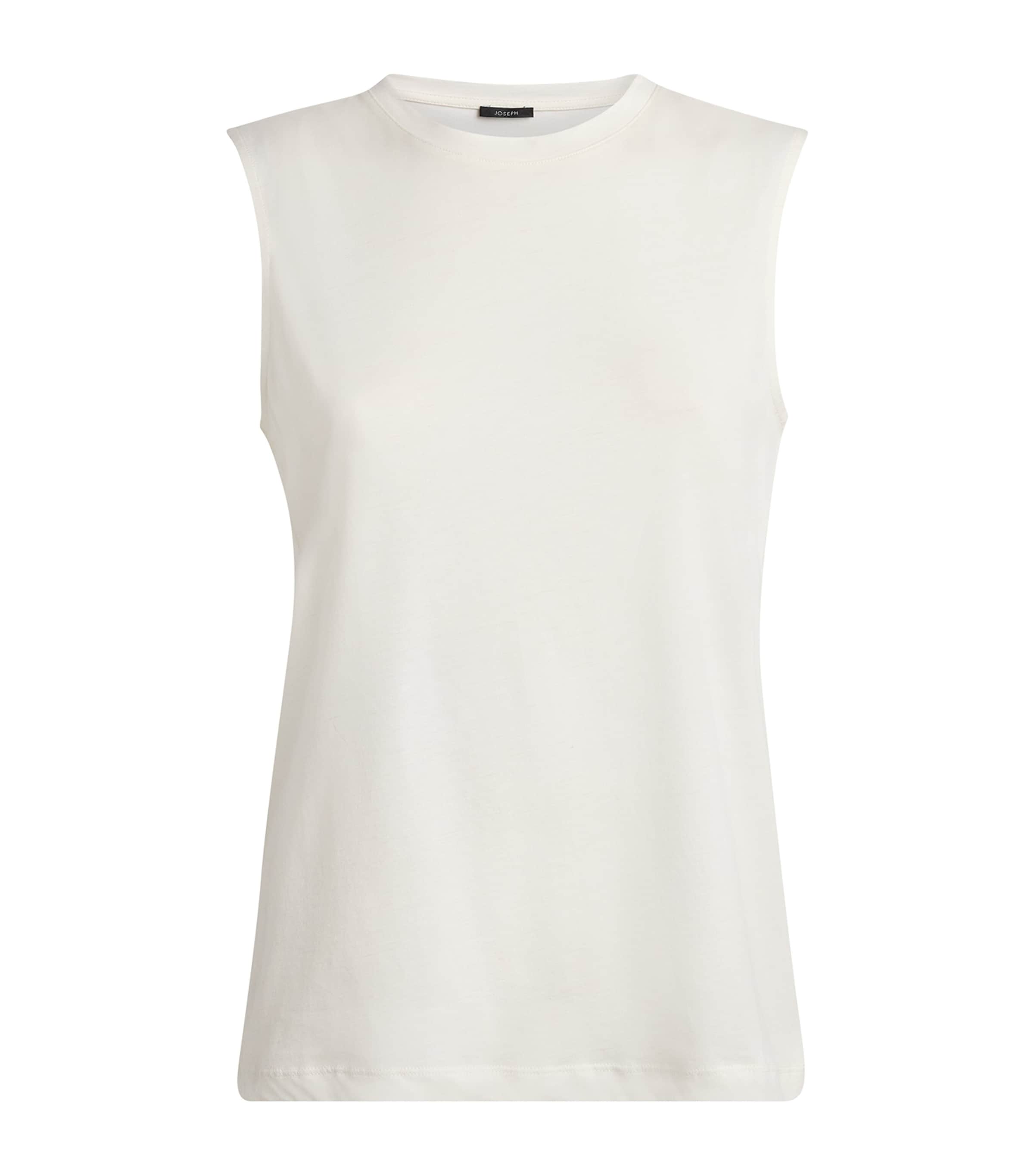 Joseph Cotton-silk Jersey Tank Top In White