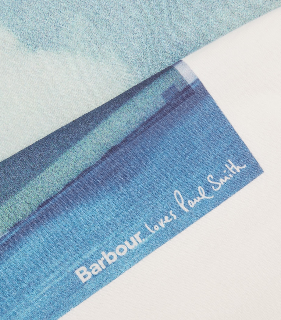 Barbour Mens x Paul Smith Ice Cream Scoop T-Shirt Whisper Image 6