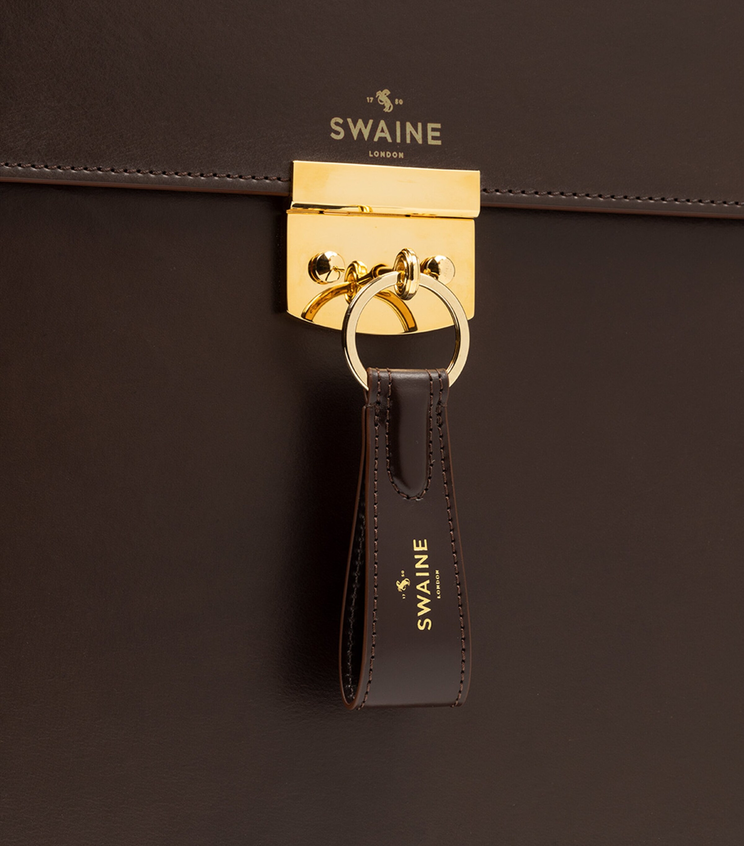 Swaine Leather Mayfair Briefcase Havana Image 3