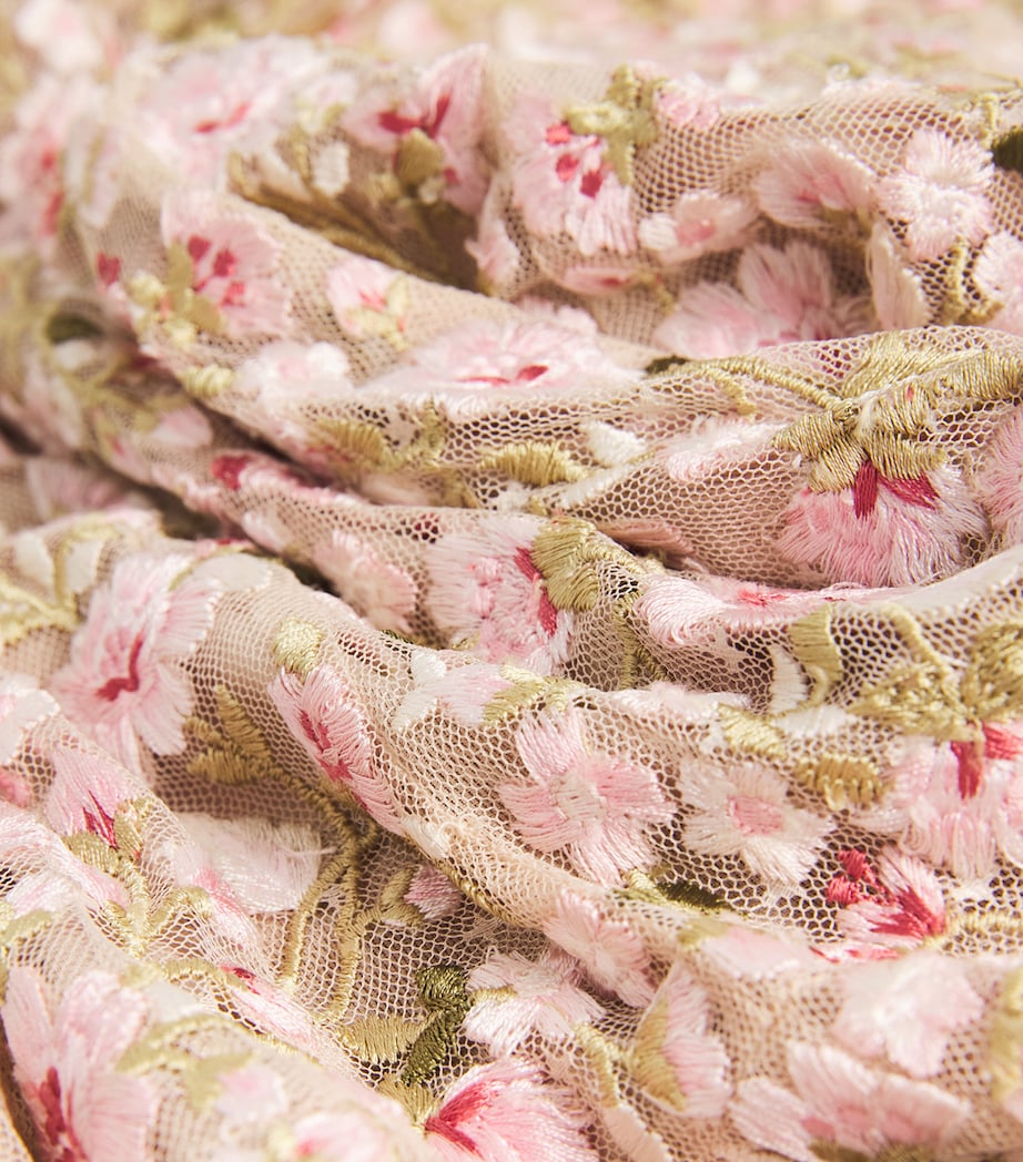 Rose-Appliqué Sylvia Maxi Dress 77966680 OYSTR/MULTI Image 5