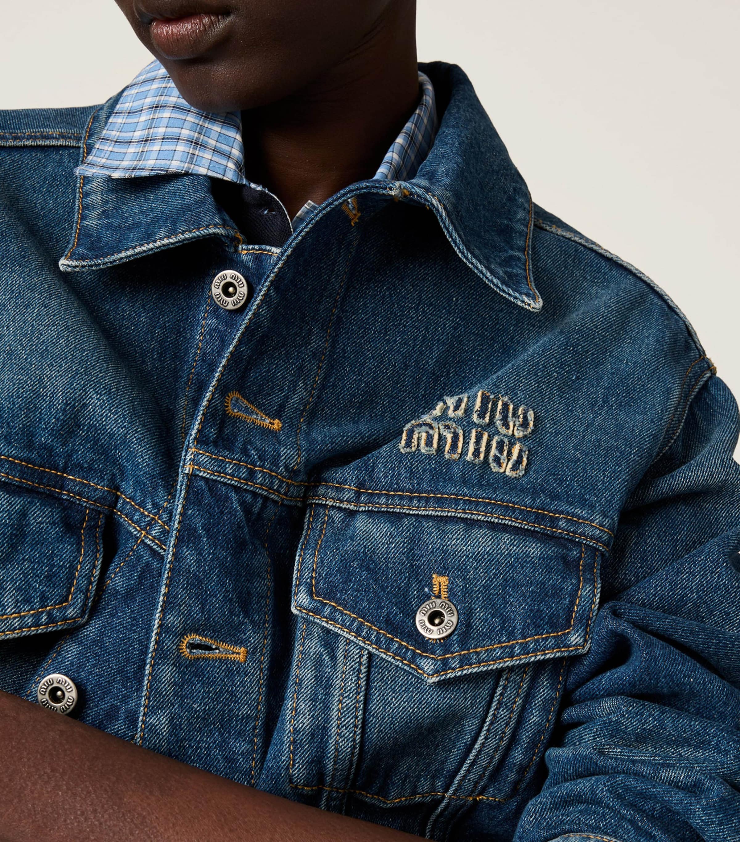 Washed Denim Jacket F0008 Image 4