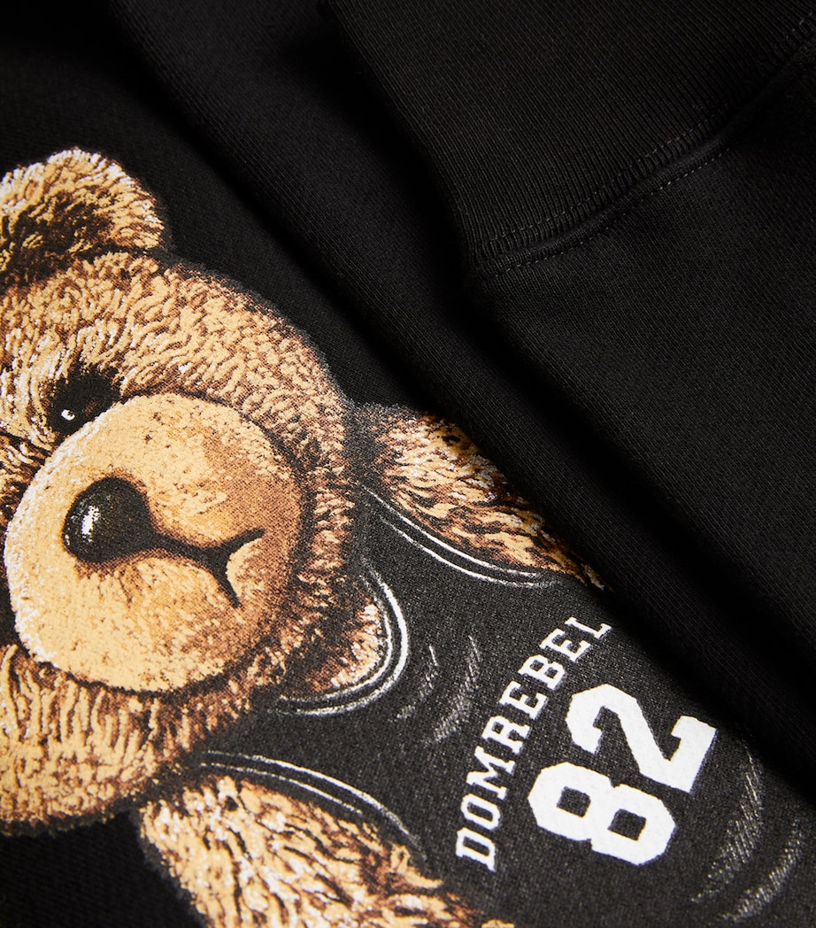 Cotton Basketball Bear Sweatshirt BLACK Image 5