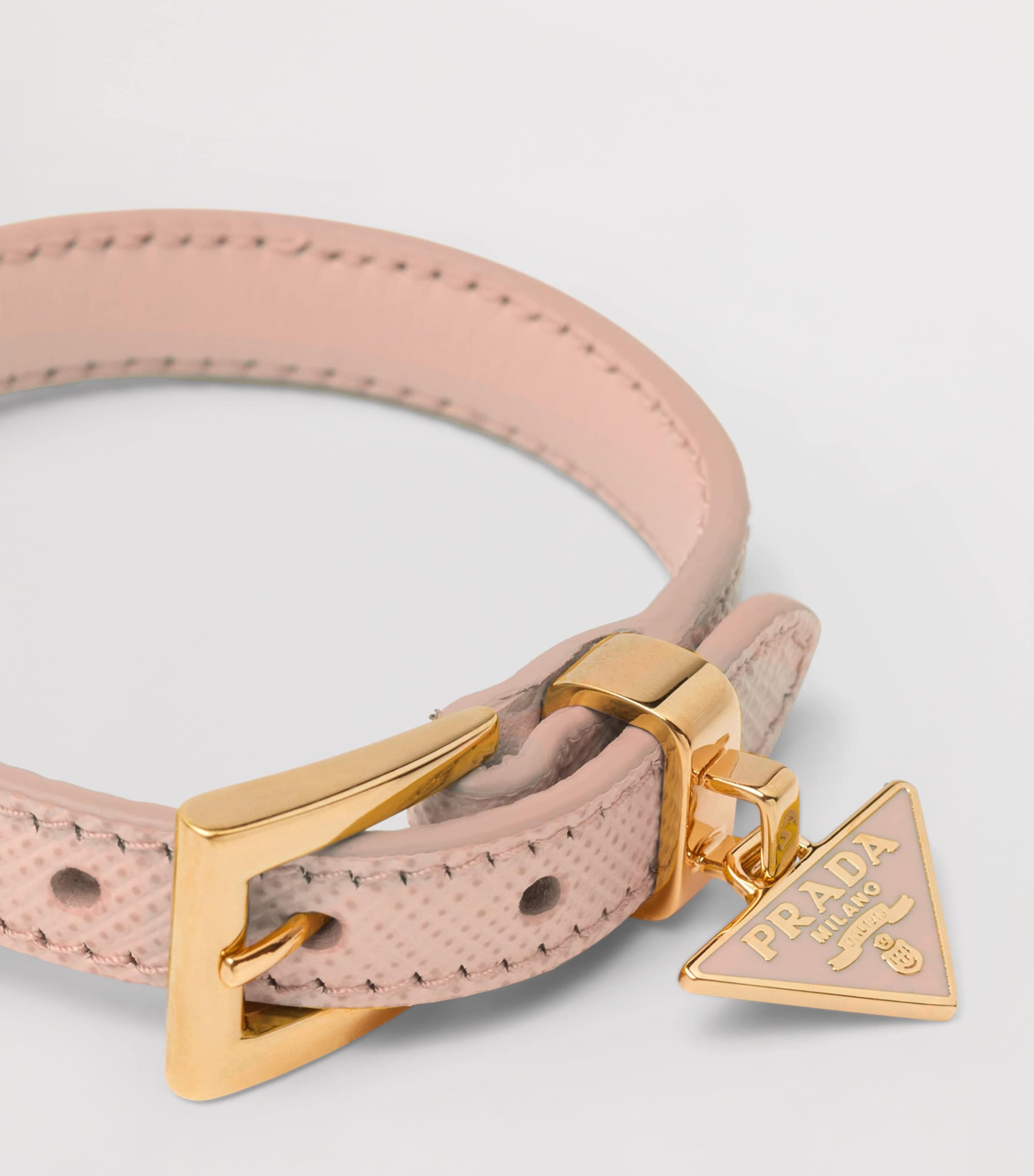 Saffiano Leather Buckle Bracelet F0236 Image 2
