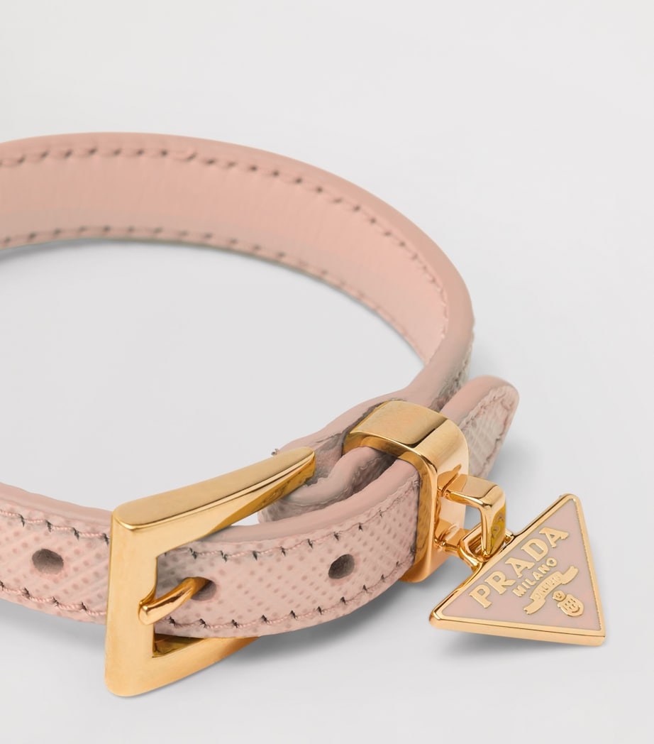 Saffiano Leather Buckle Bracelet F0236 Image 2
