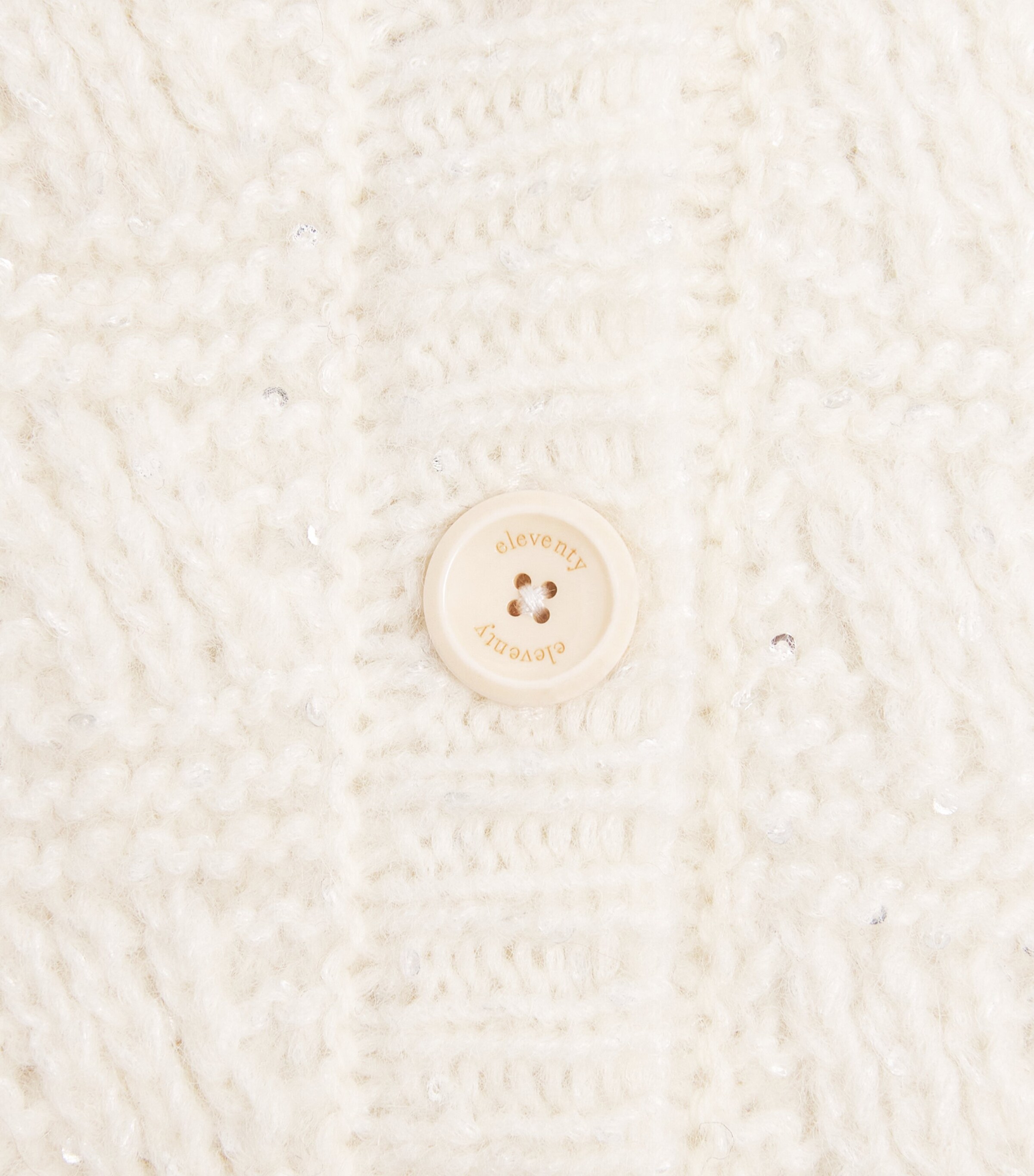 Eleventy Kids Sequinned Cardigan (4-16 Years) White Image 3