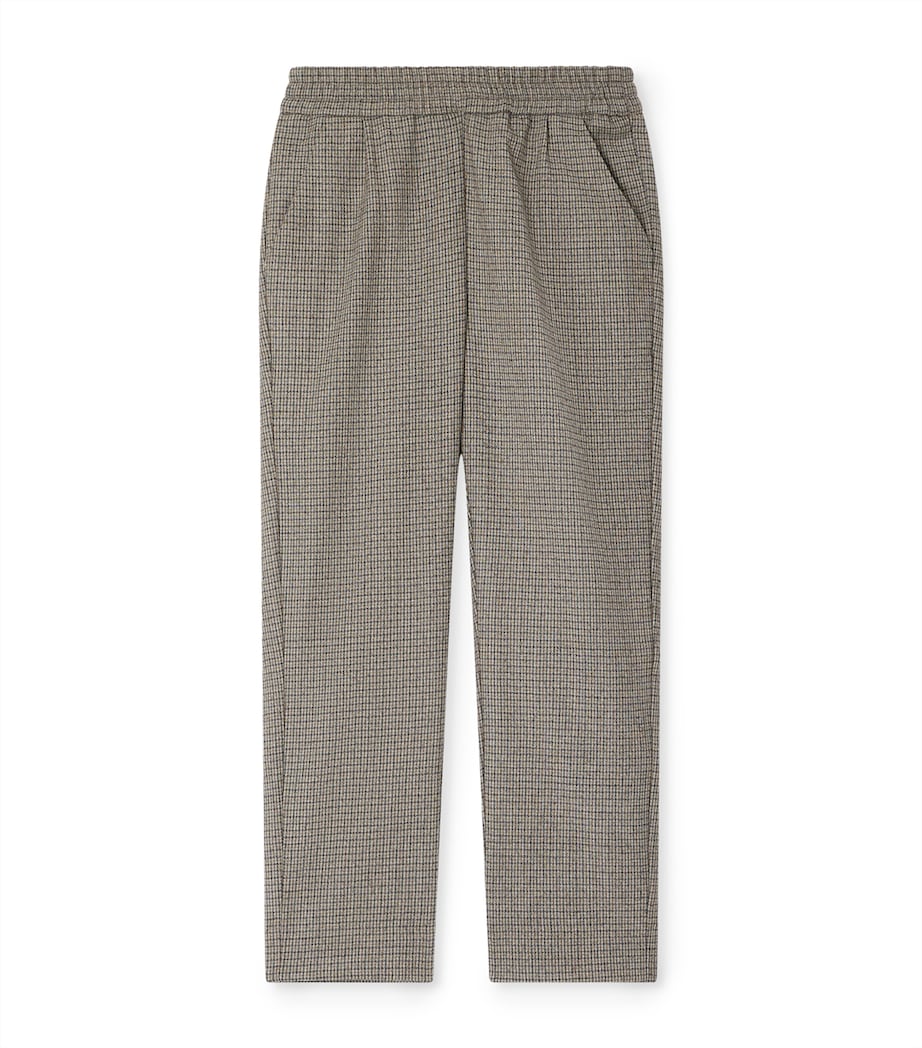 Wool-Blend Check Jones Trousers (10-14 Years) CA TAUPE Image 1