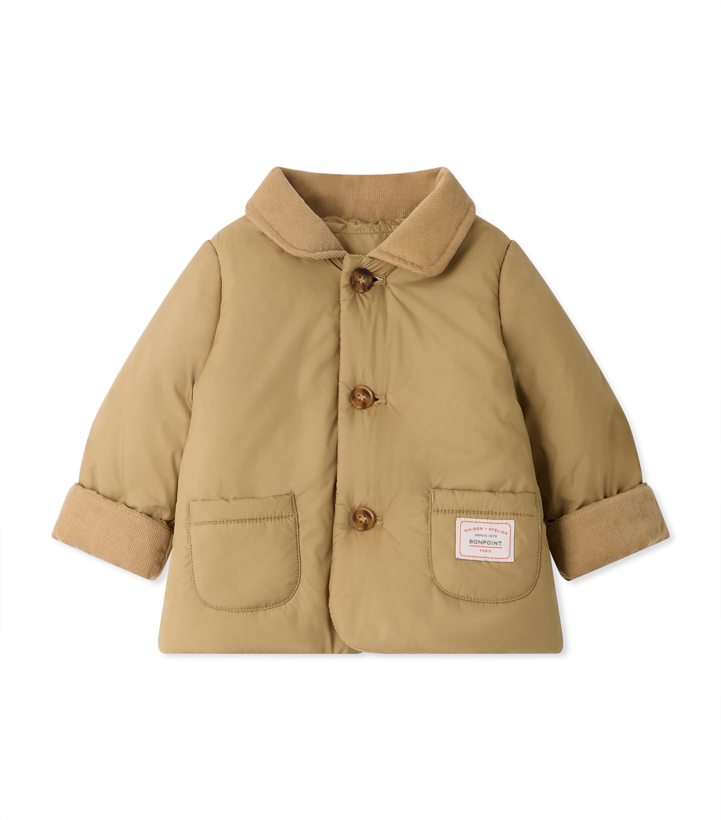 Bonpoint Kids'  Water-repellent Josephine Jacket In Beige