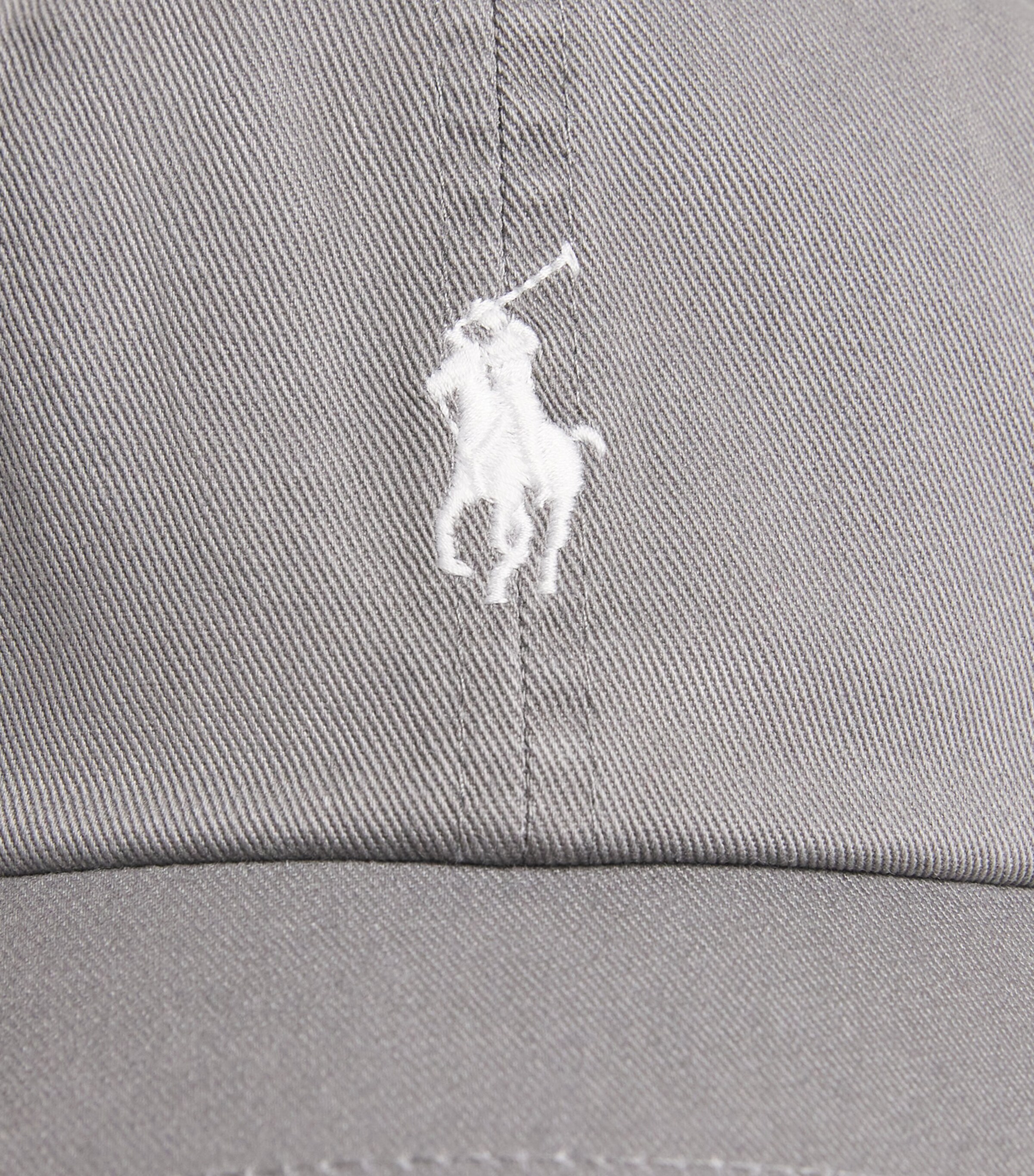 Polo Ralph Lauren Cotton Logo Baseball Cap Perfect Grey/white Image 3