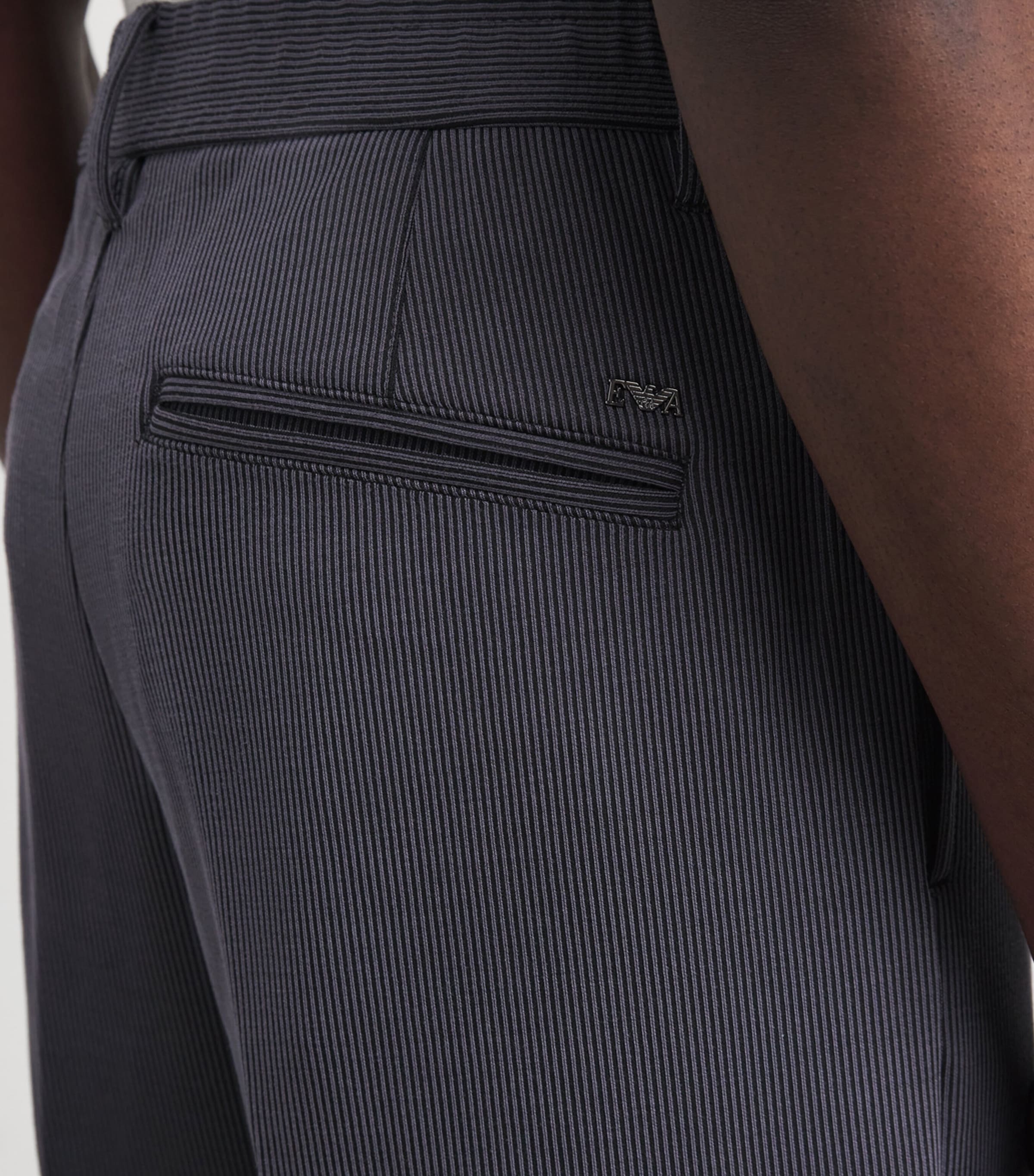 Technical Stripe Trousers U8136 Image 6