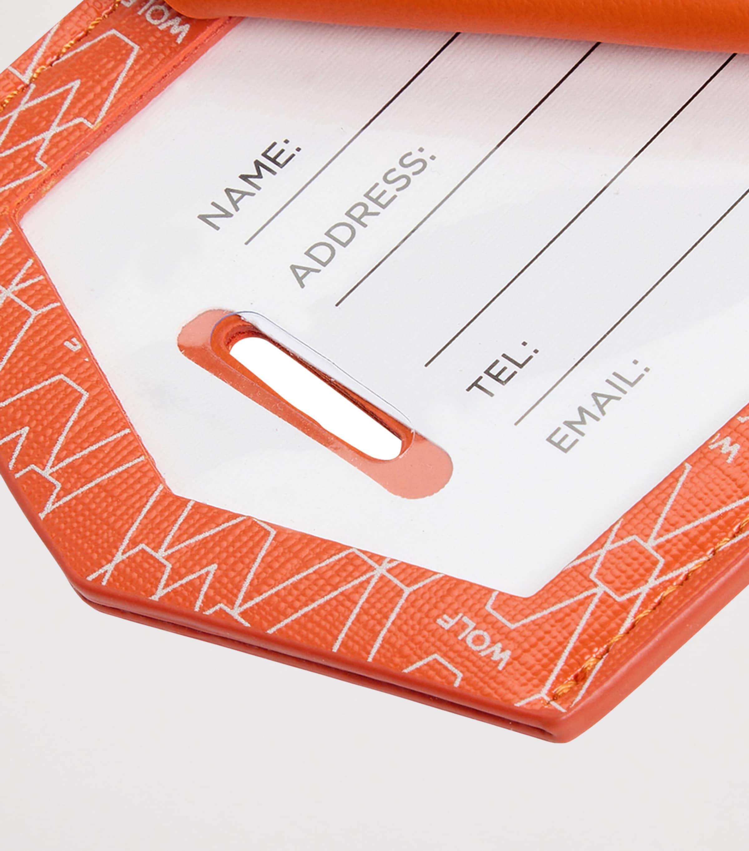 Vegan Signature Luggage Tag ORANGE Image 2