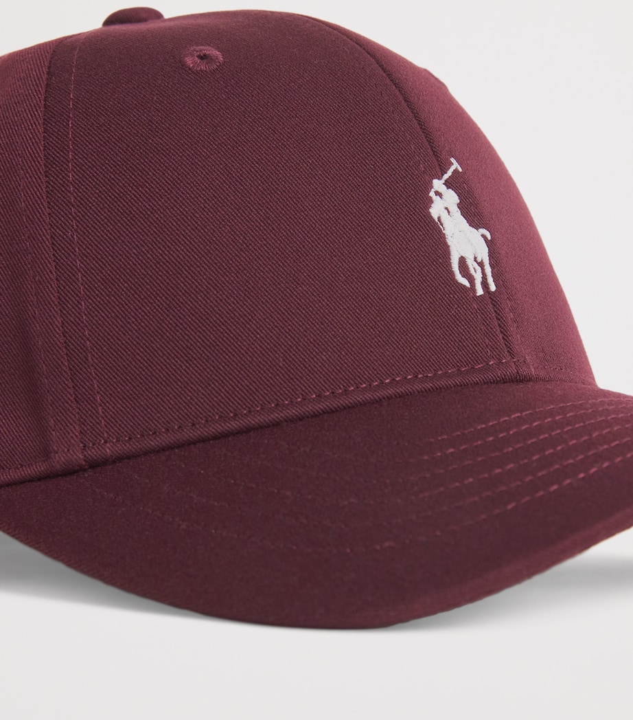 Twill Polo Pony Baseball Cap RICH RUBY Image 4