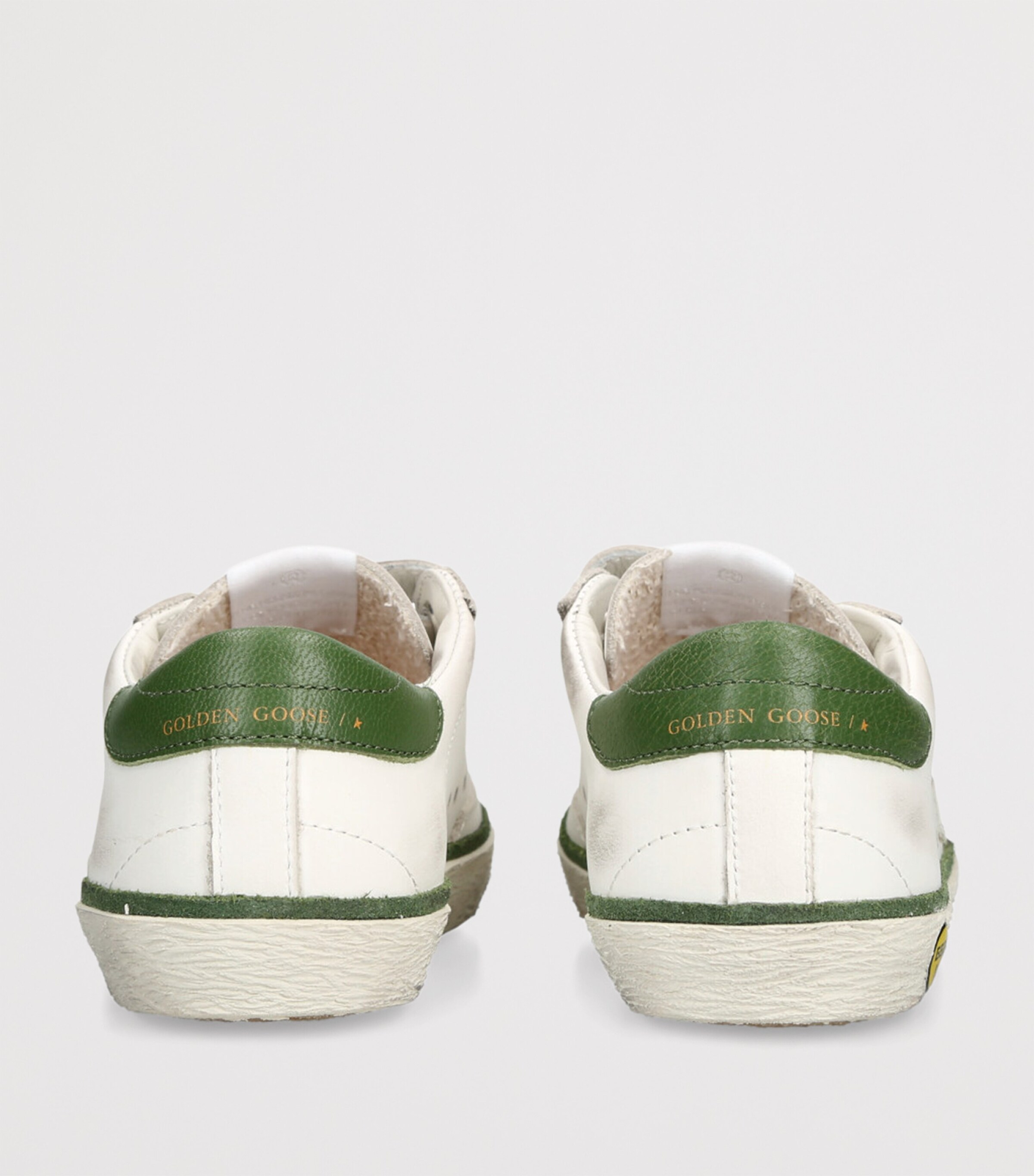 Leather Old School Sneakers GREEN COMB Image 2