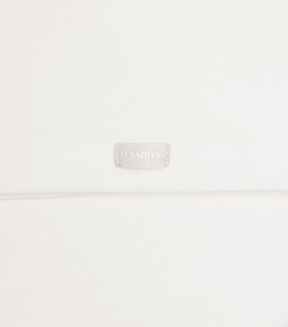 Egyptian Cotton Superior V-Neck T-Shirt 0101 WHITE Image 5