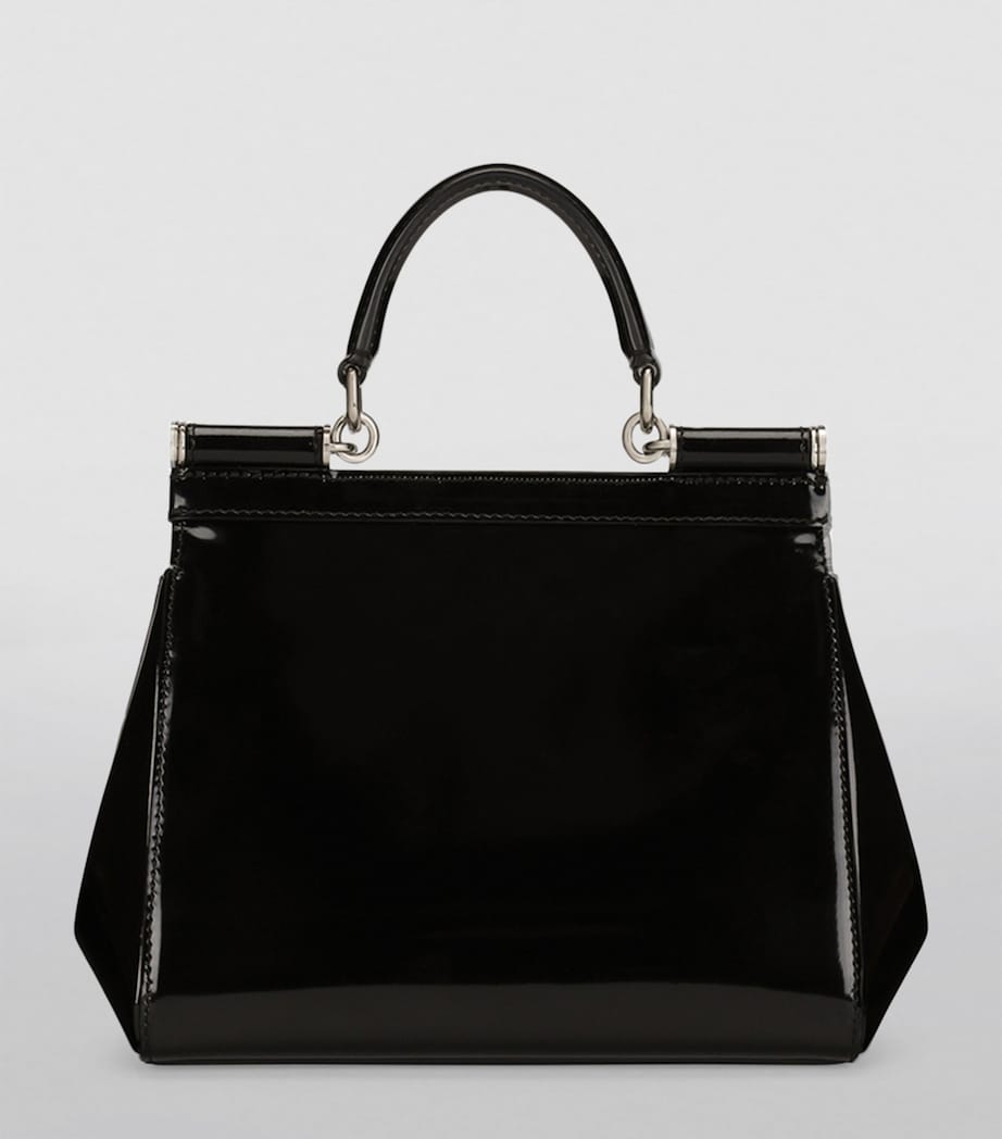 Leather Sicily Top-Handle Bag 80999-BLACK Image 3
