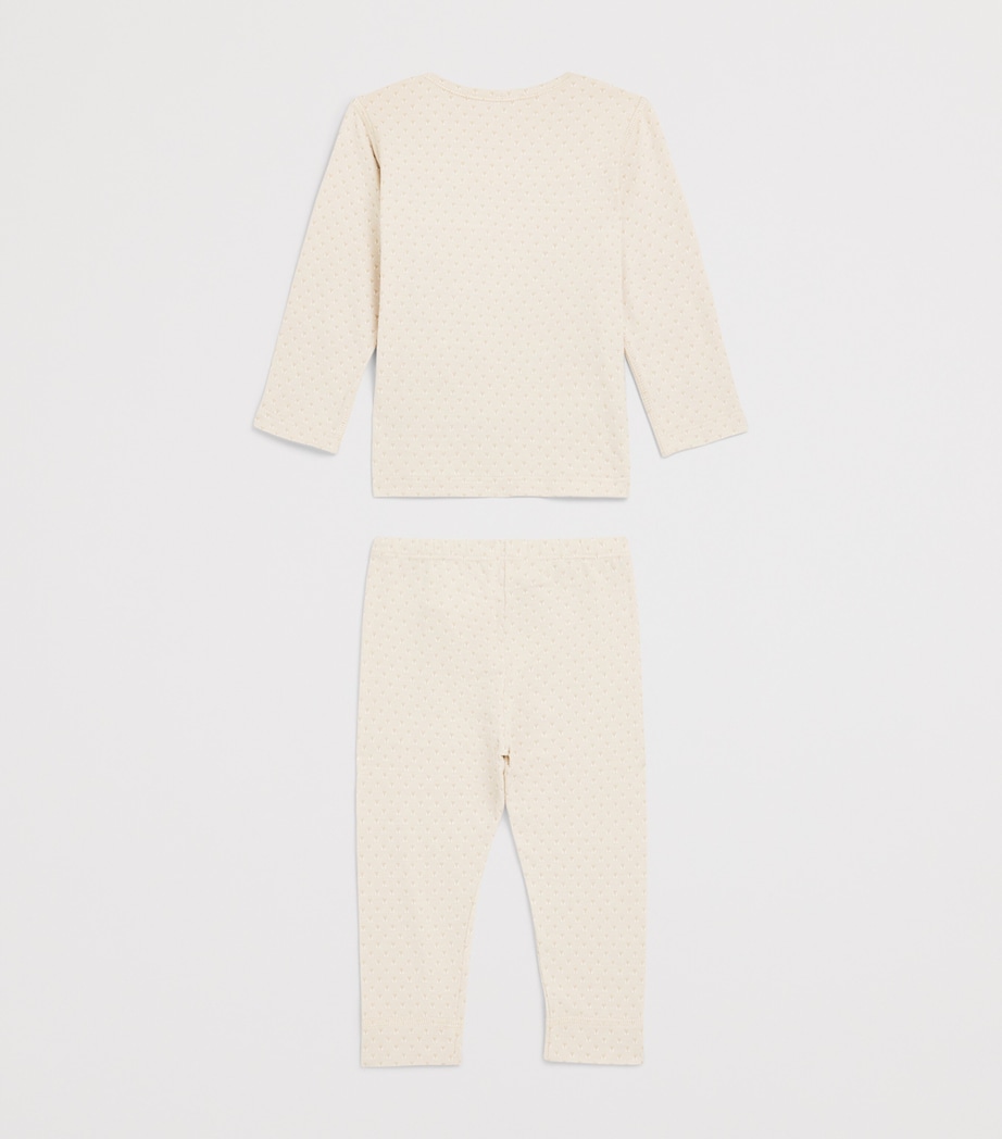 Versace Kids Cotton Jacquard Pyjama Set (1-18 Months) Image 2