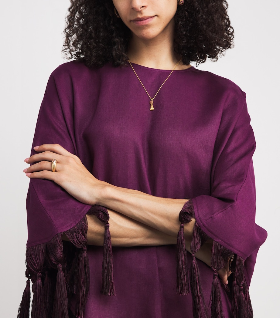 Yellow Gold and Sapphire Unlock Happiness Necklace YELLOW GOLD Image 4