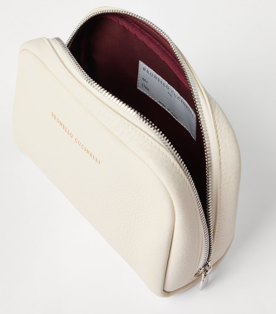 Grained Leather Wash Bag C7208 Image 3