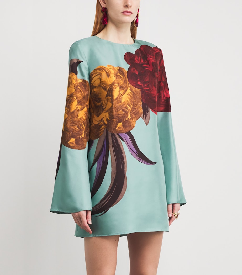 Silk Supreme Swing Mini Dress BU01PEONY PLACEE Image 3