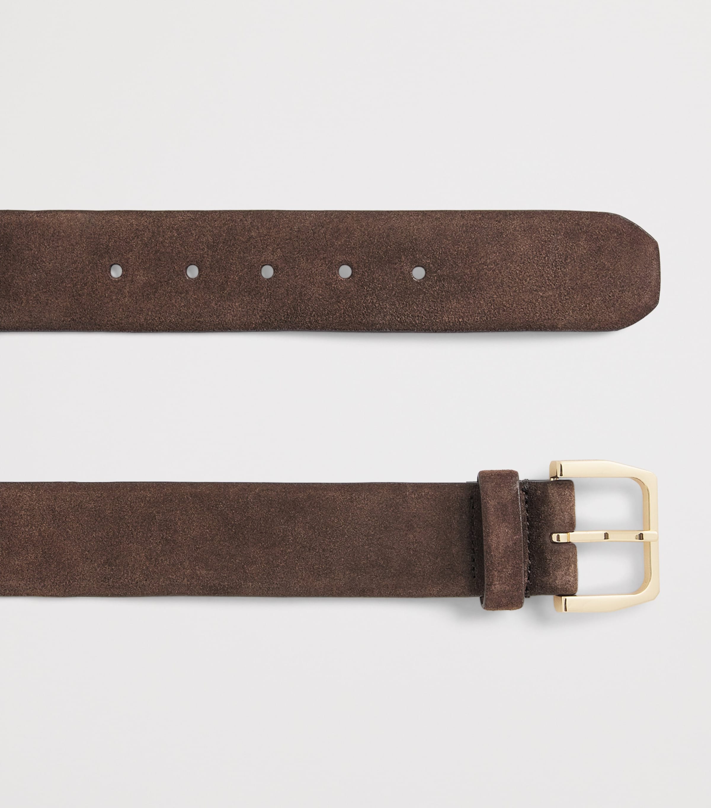 Sandro Paris Suede Belt Brown Image 3