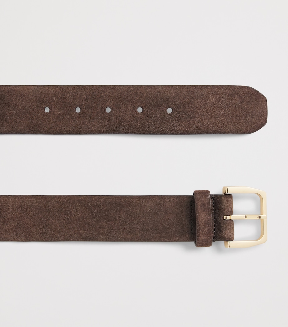 Sandro Paris Suede Belt Brown Image 3