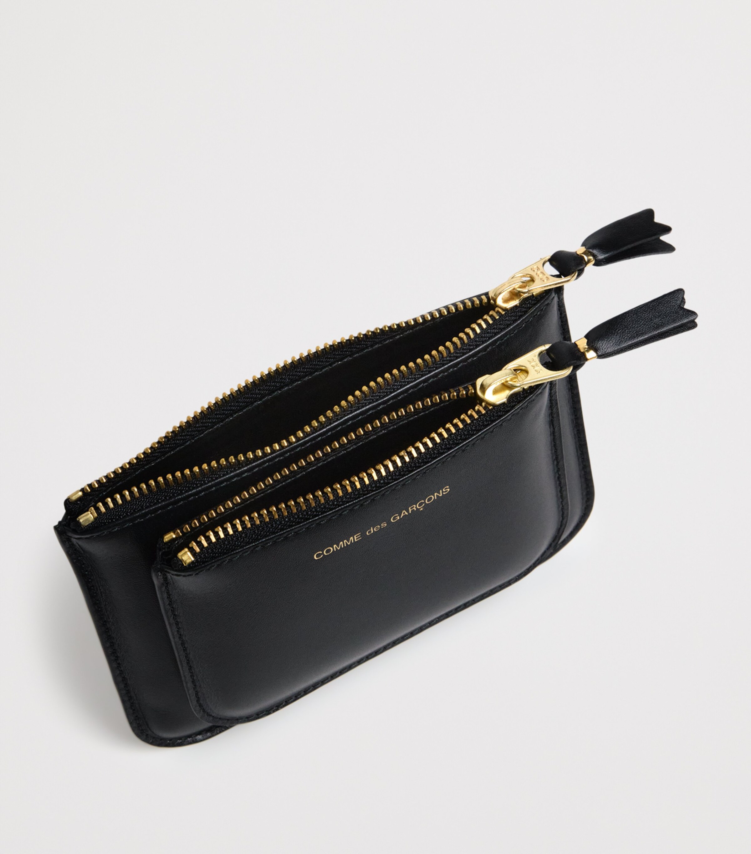 Medium Leather Logo Wallet BLACK Image 3