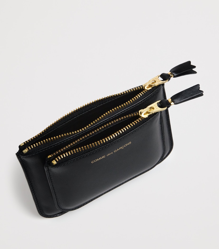 Medium Leather Logo Wallet BLACK Image 3