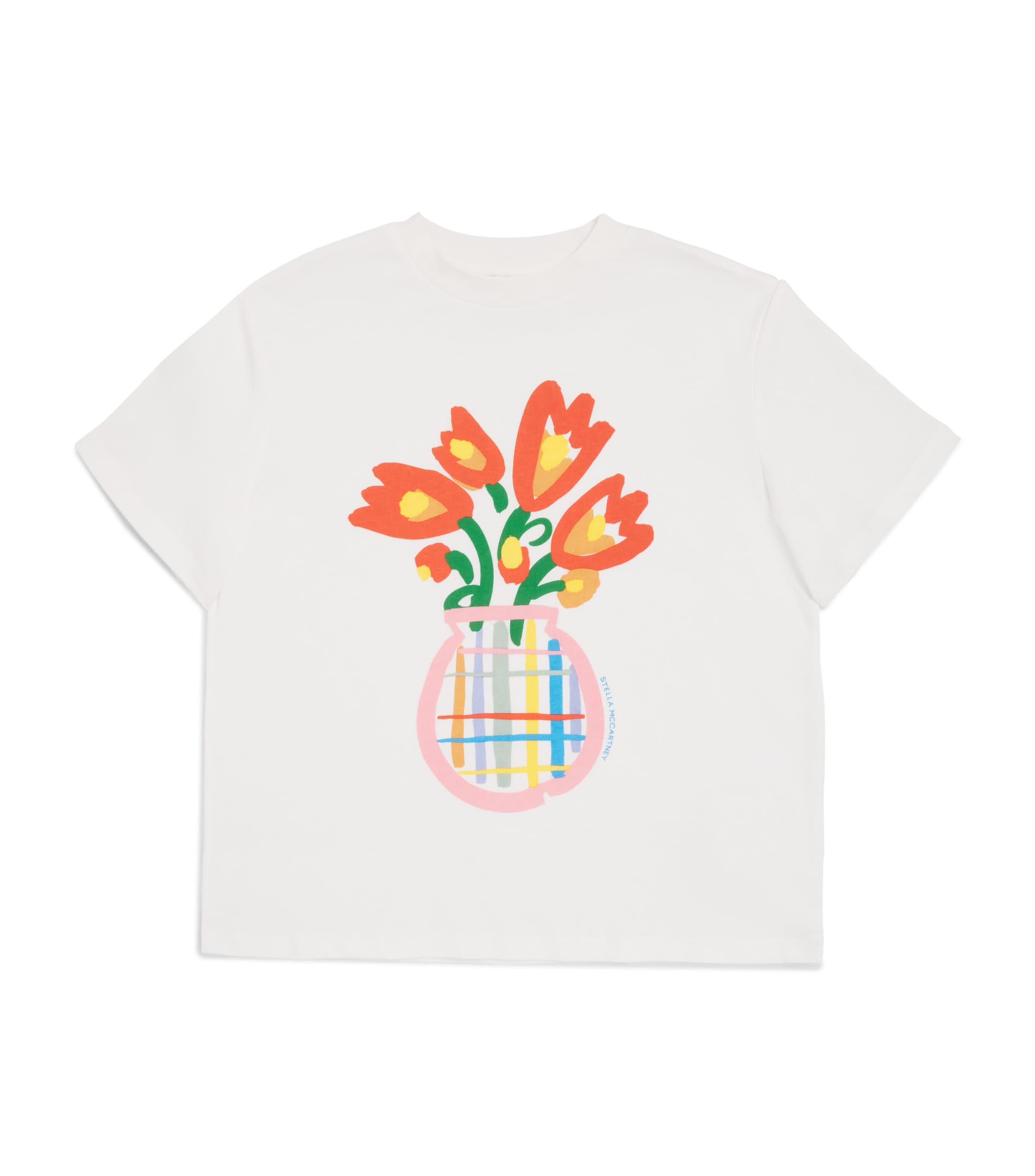 Stella McCartney Kids Organic Cotton Flowers T-Shirt (2-14+ Years) Image 1