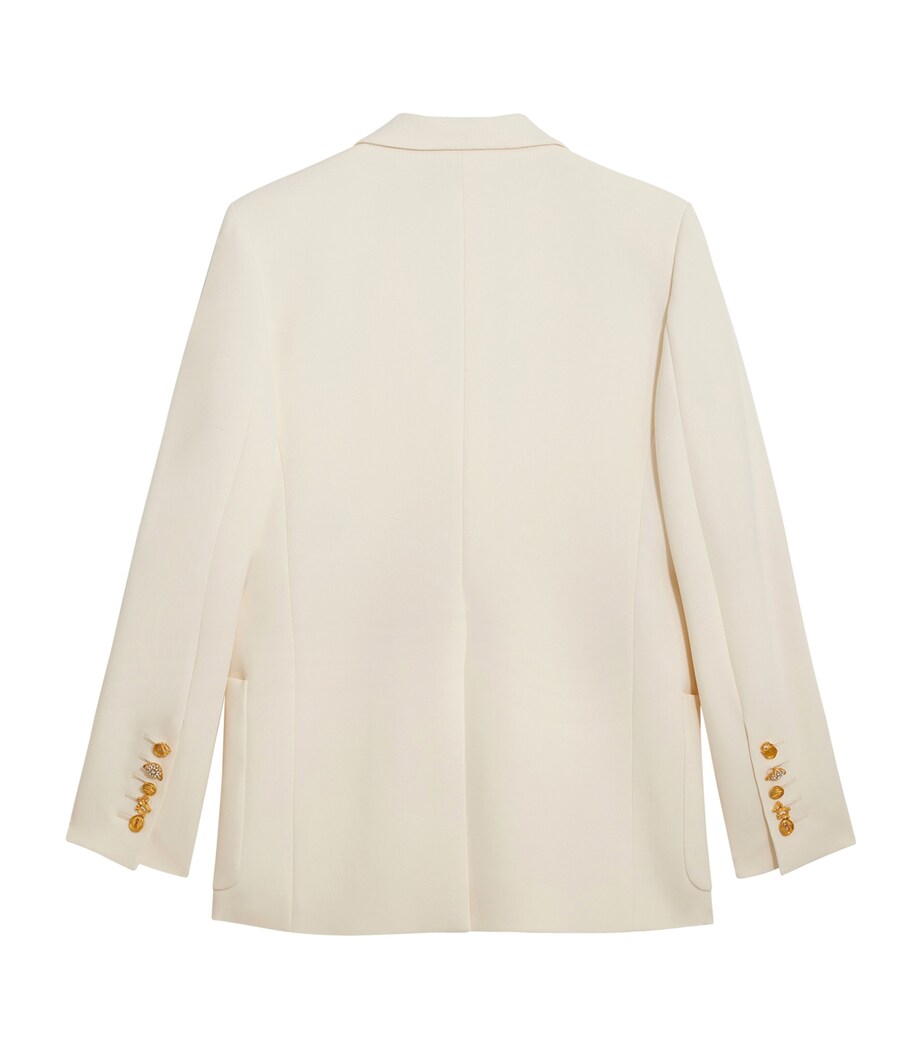 Schiaparelli Womens Padlock Blazer Ecru Image 2
