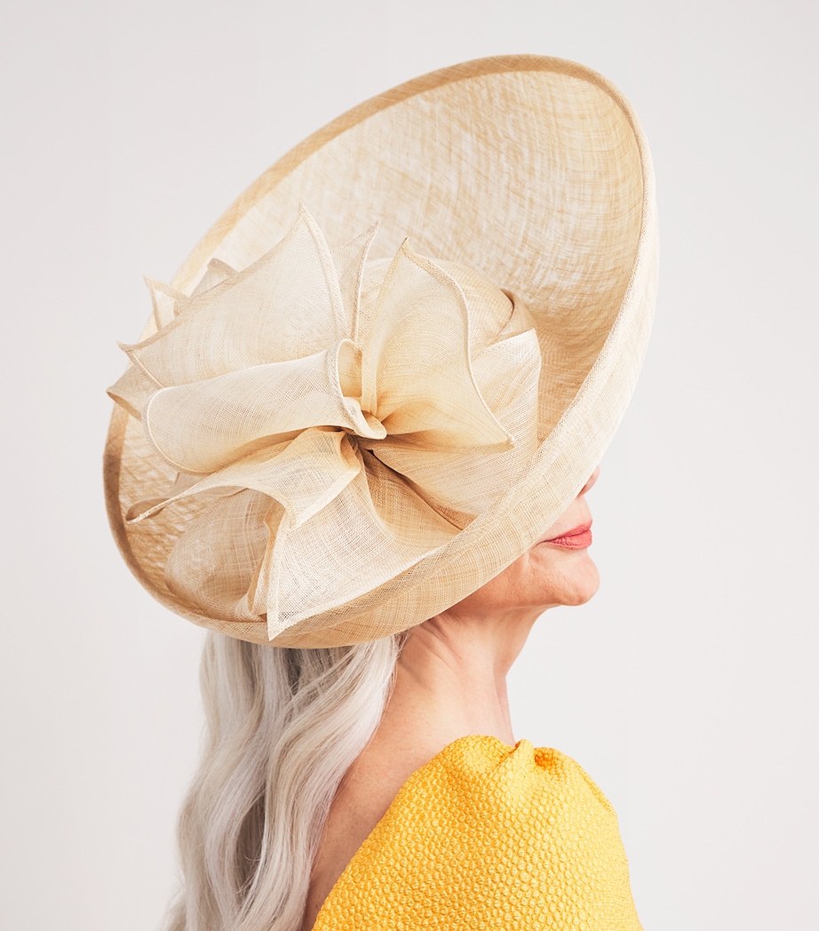 Rachel Trevor-Morgan Ruffle-Detail Hat Fascinator Natural Image 1