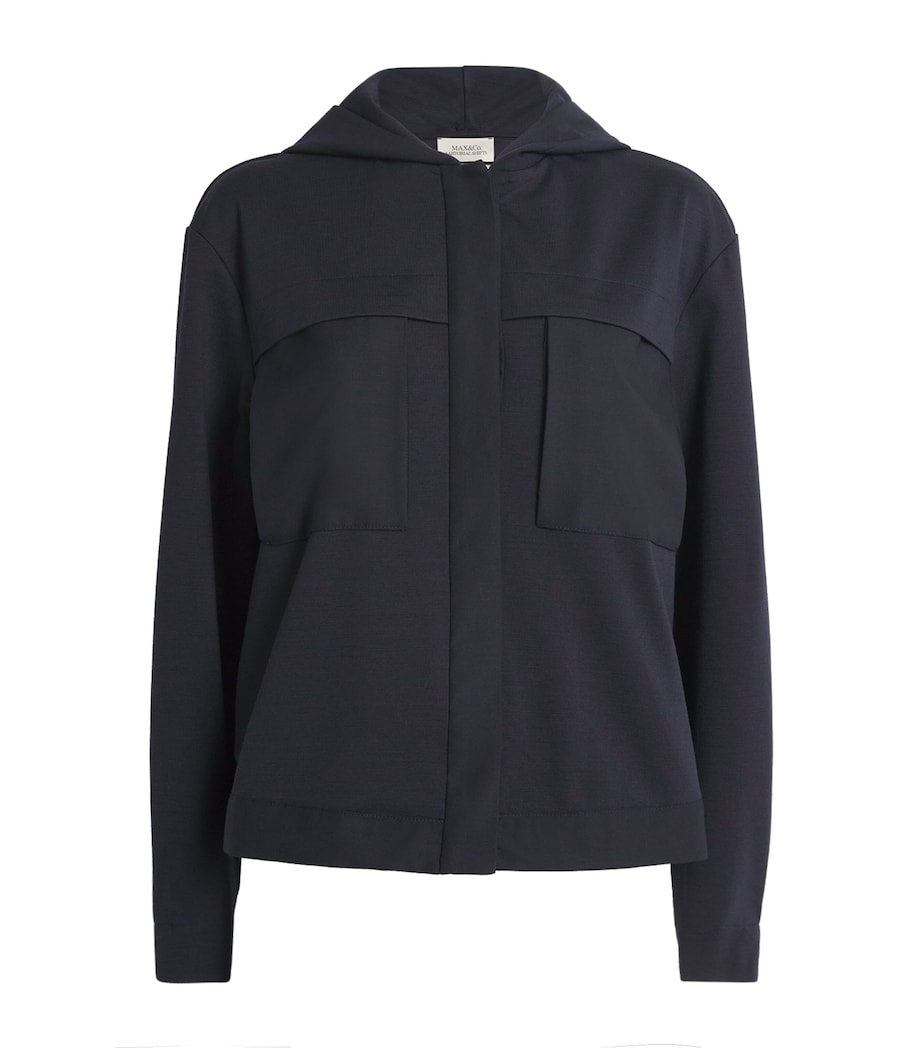 Stretch-Jersey Hooded Jacket NAVY Image 1