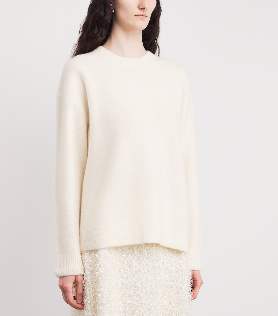 Cashmere Crew-Neck Sweater 101OWH Image 3