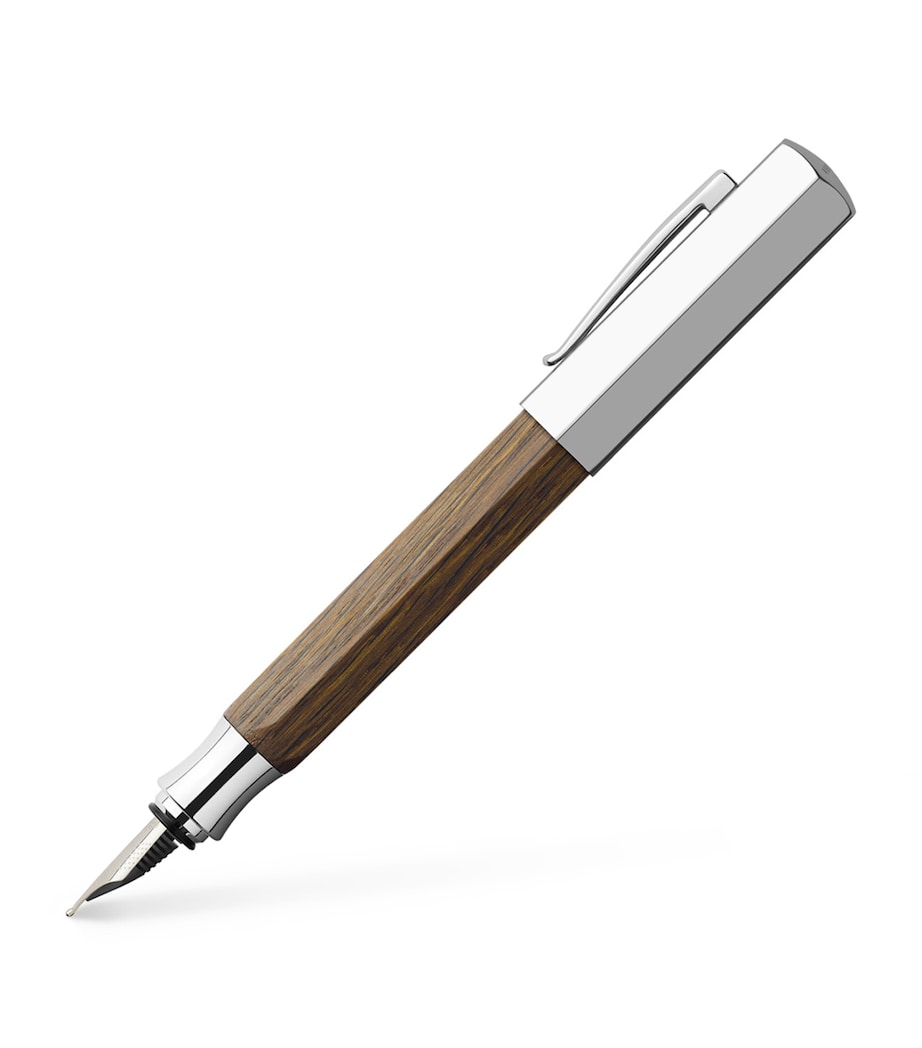 Faber-Castell Ondoro Smoked Oak Fountain Pen Wood Image 1