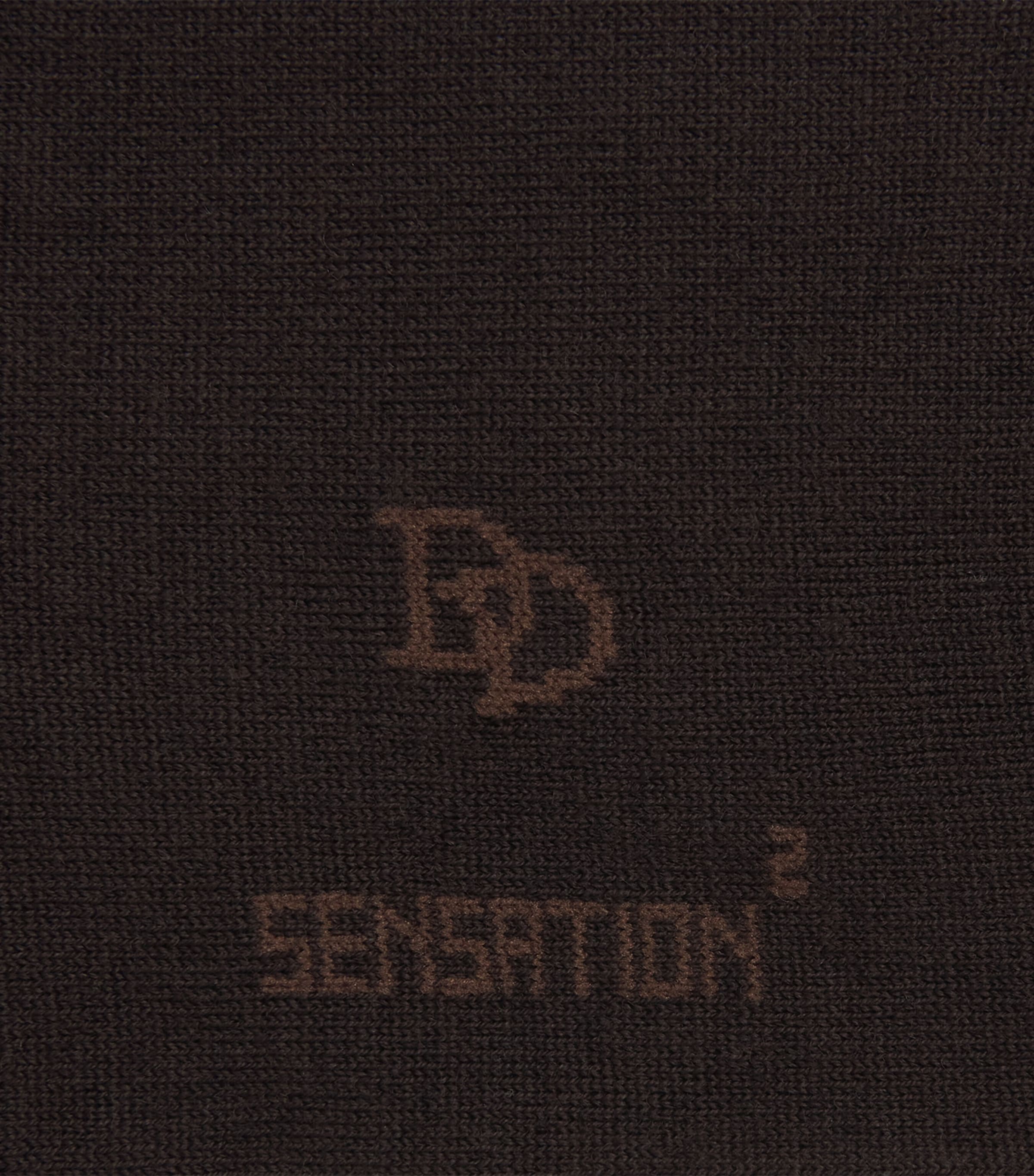 Doré Doré Mens Merino-Blend Socks Chocolat Image 2