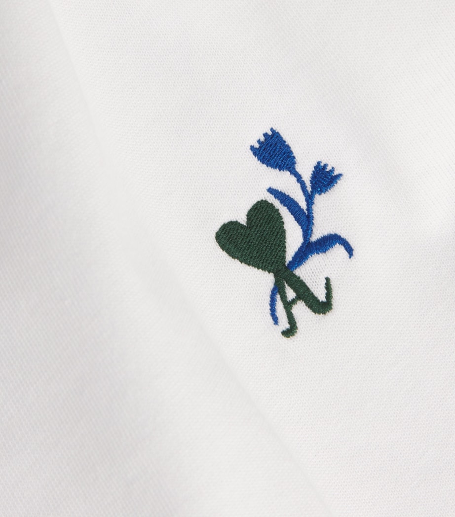AMI Paris Mens Ami de Coeur Tulip T-Shirt Blanc Image 6