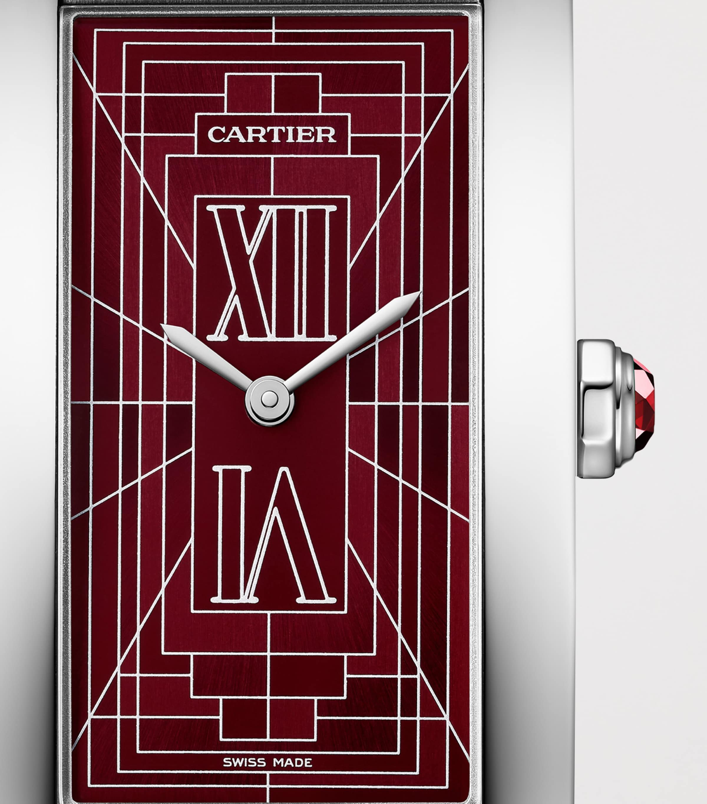 Cartier Large White Gold Tank Américaine Watch 24.4mm Platinum Image 8