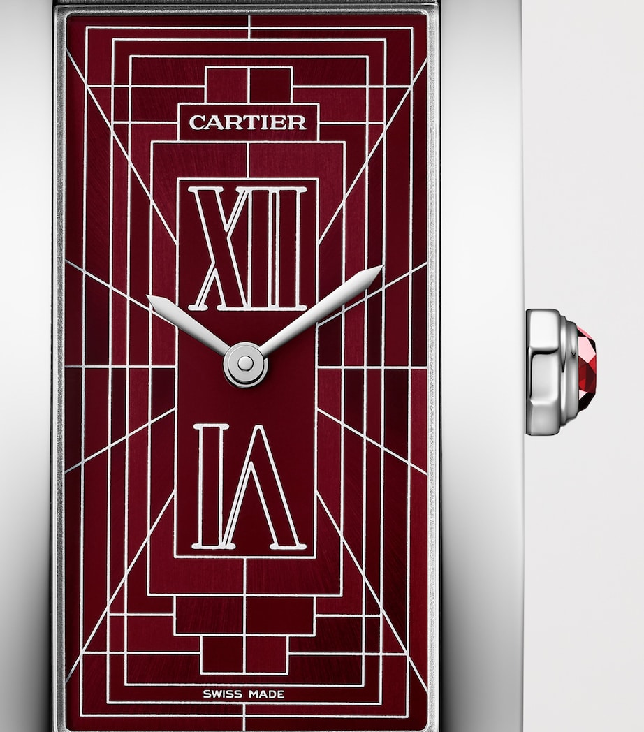 Cartier Large White Gold Tank Américaine Watch 24.4mm Platinum Image 8