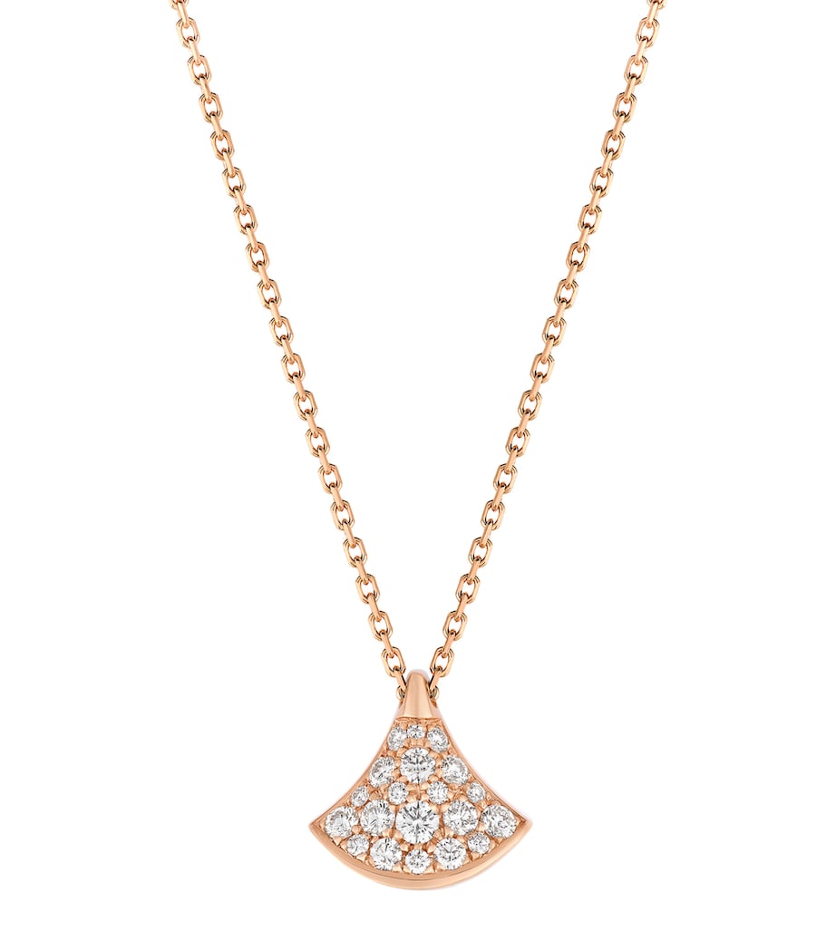 Rose Gold and Diamond Divas' Dream Pendant Necklace ROSE GOLD Image 1